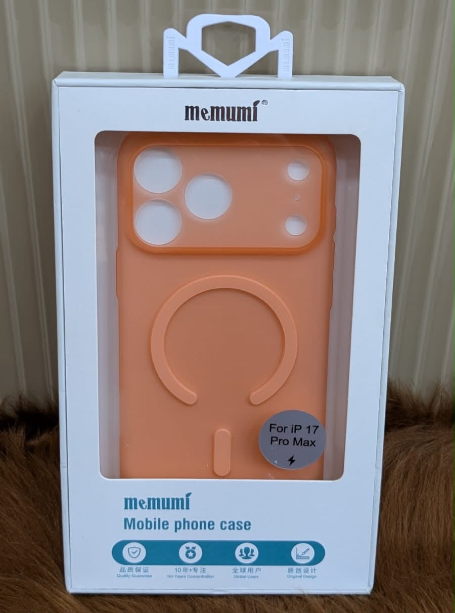 Ultra Thin 0.3 Mm Orange MagSafe Case for 17 Pro Max