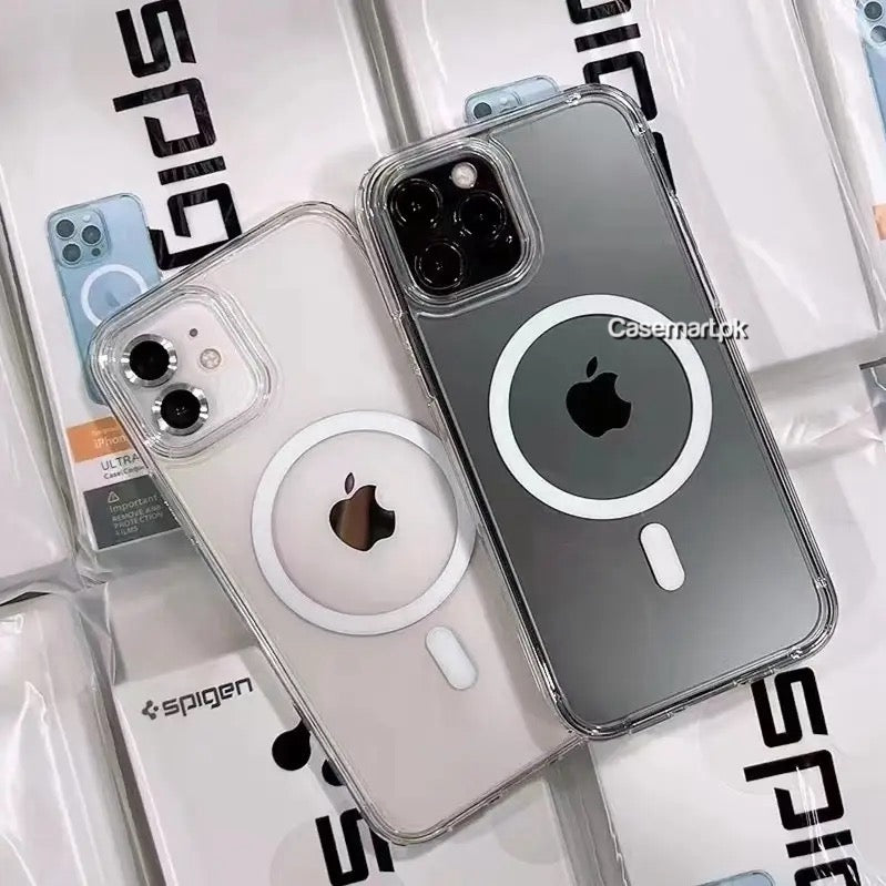 spigen clear magsafe case acrylic+tpu