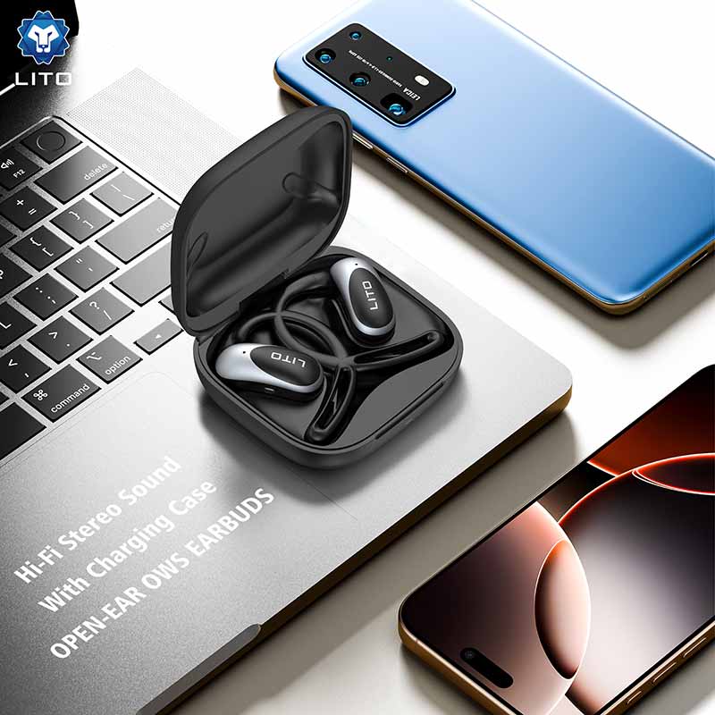 LITO Open-Ear OWS Wireless Earbuds - Lightweight Clip-On Design for Comfort & Daily Use