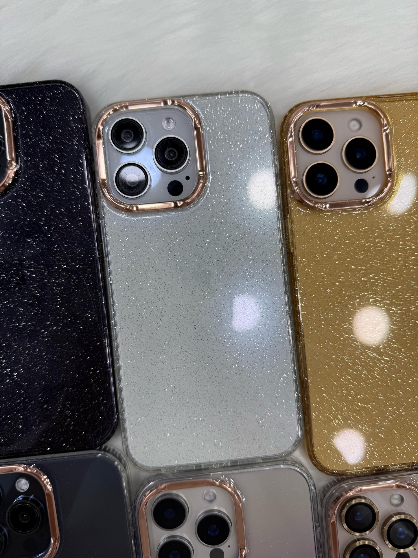 shimmer glitter case