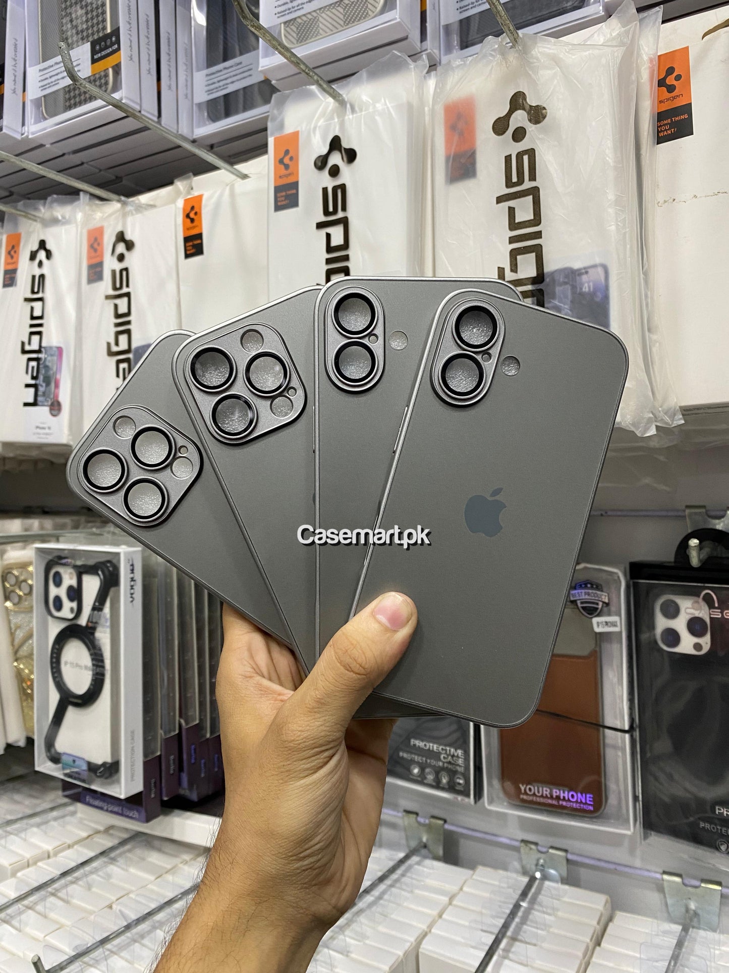 AG glass case natural titanium for apple iPhone