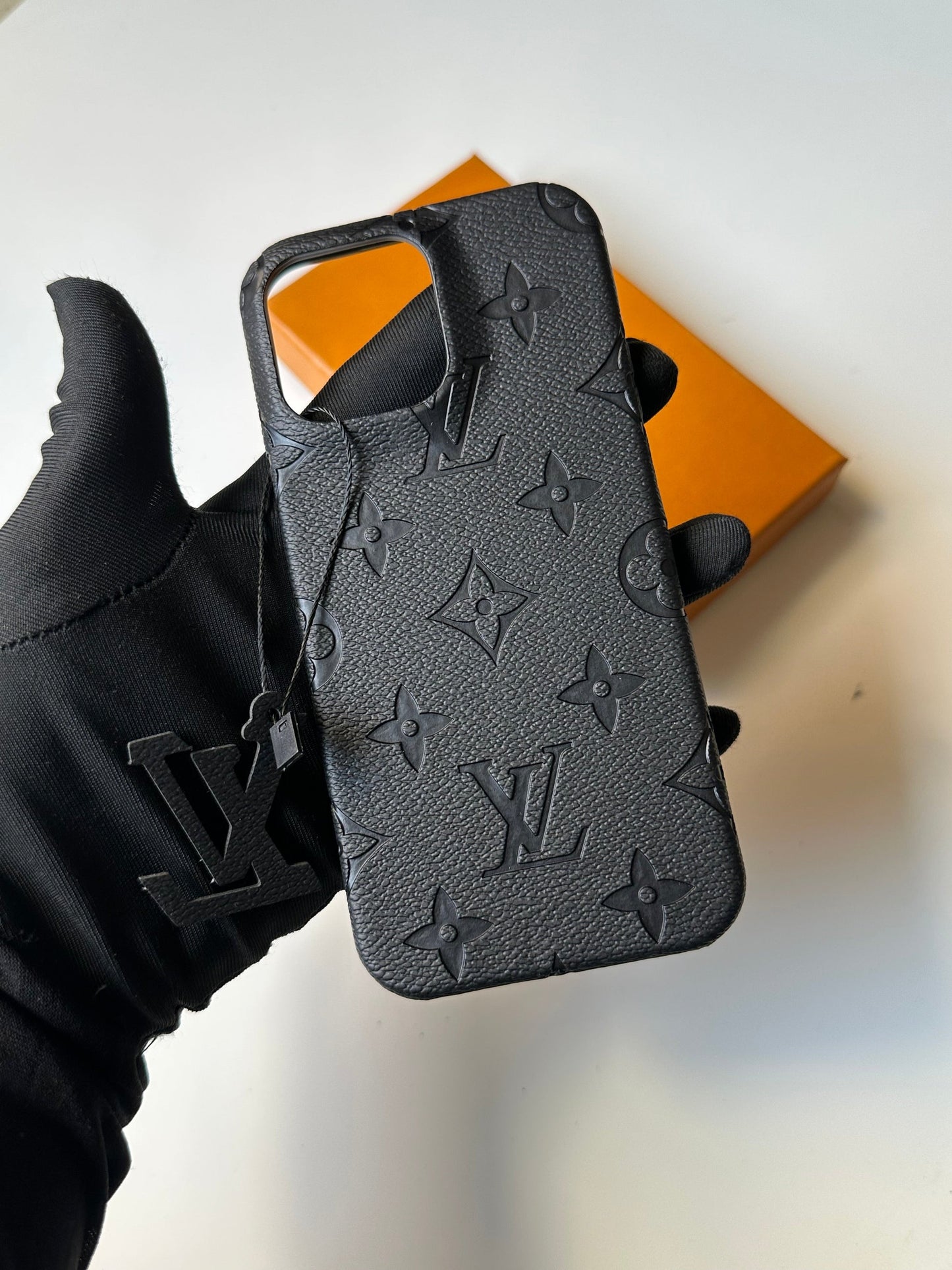 Luxury LV Branded Premium Side Cut Leather Case for iPhone