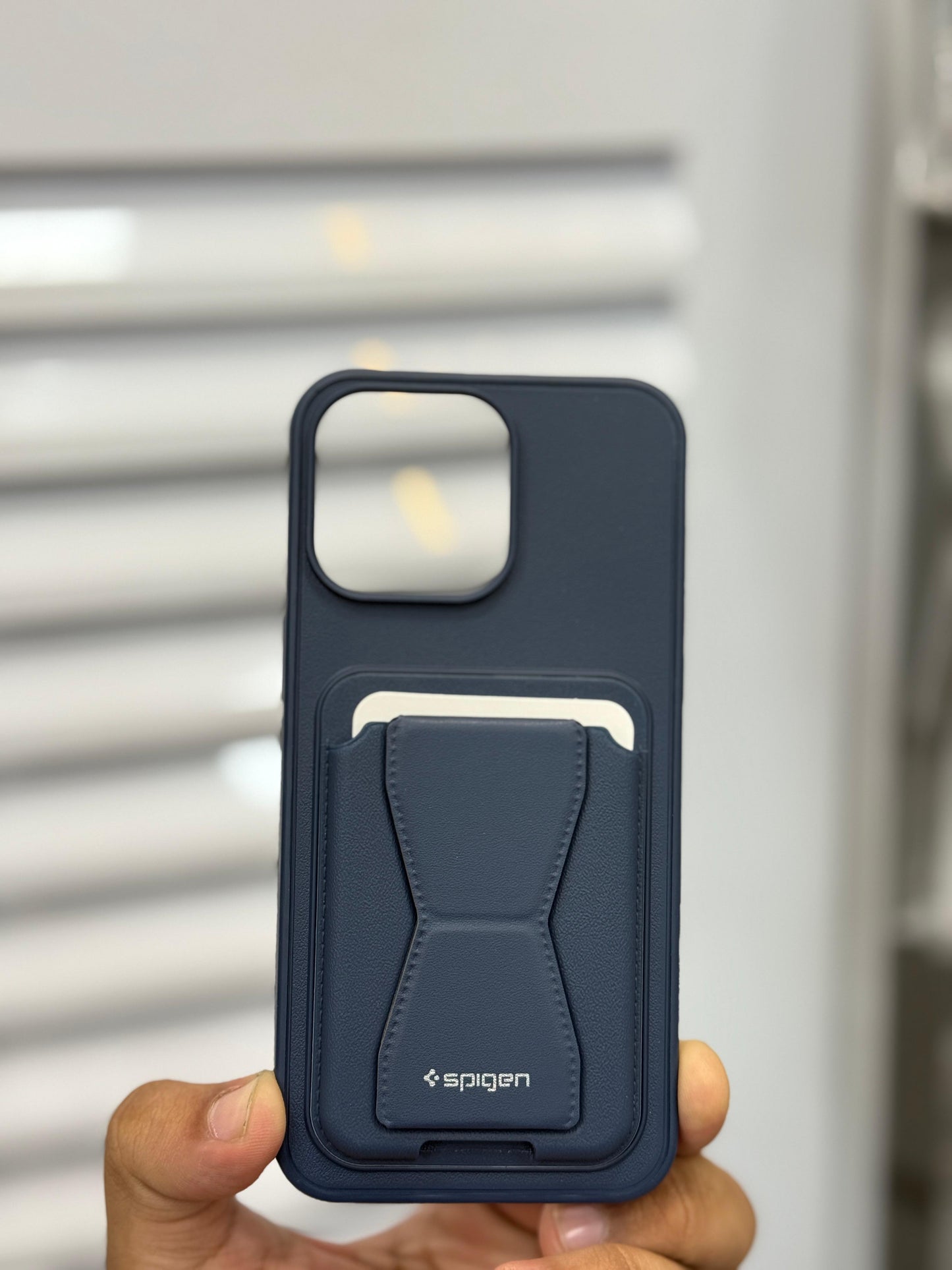 Spigen Holder wallet Case Leather for iPhone and Samsung models