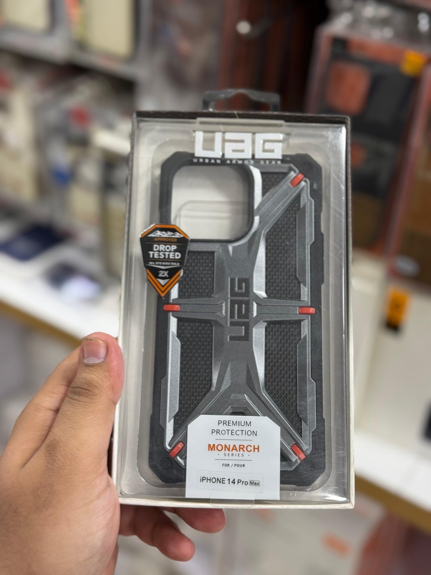 UAG Gray monarch series case iPhone 14/15 pro max