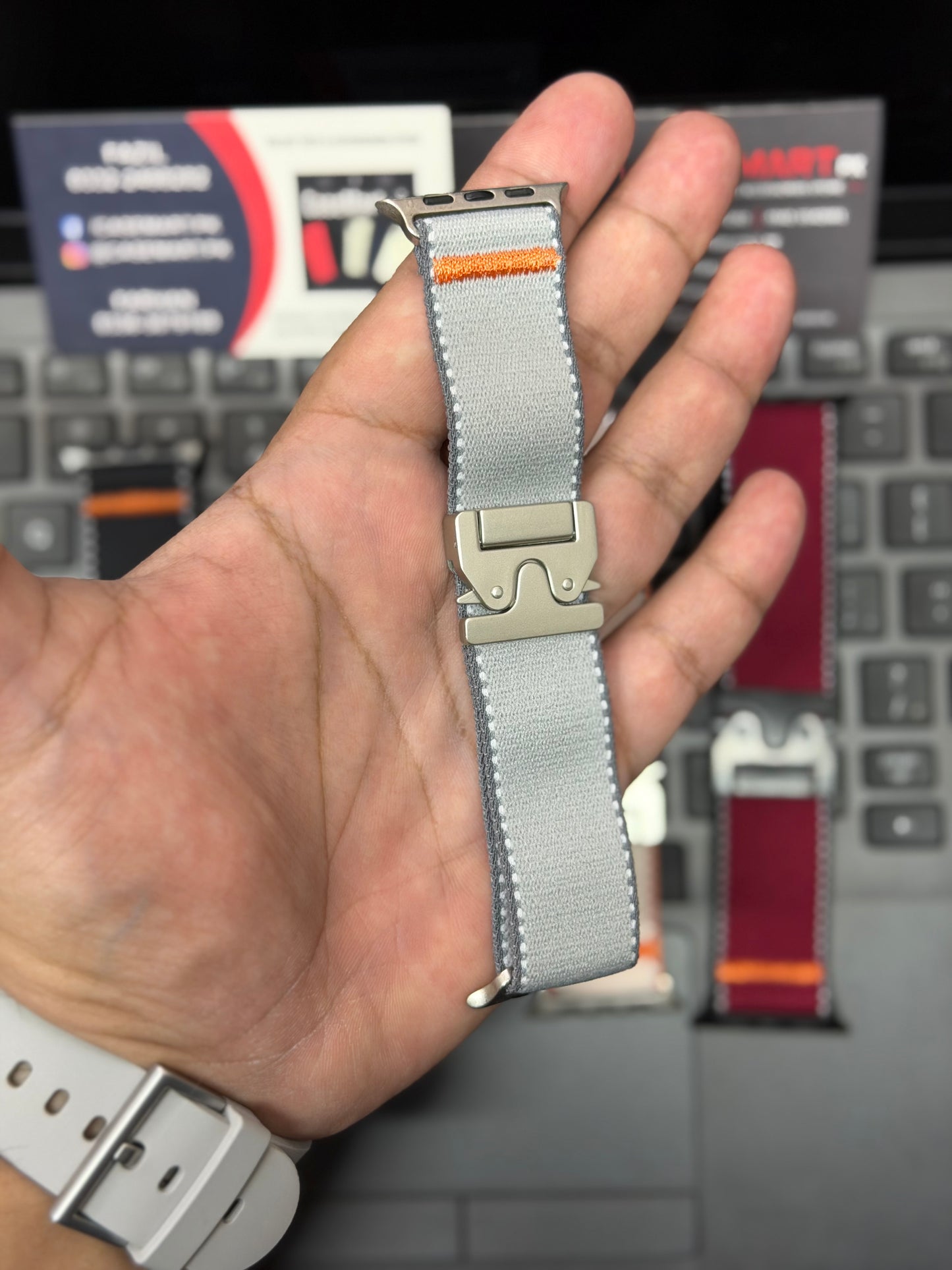 Wild Nylon Loop Band With Master Lock for Apple Watch from 42 to 49 mm
