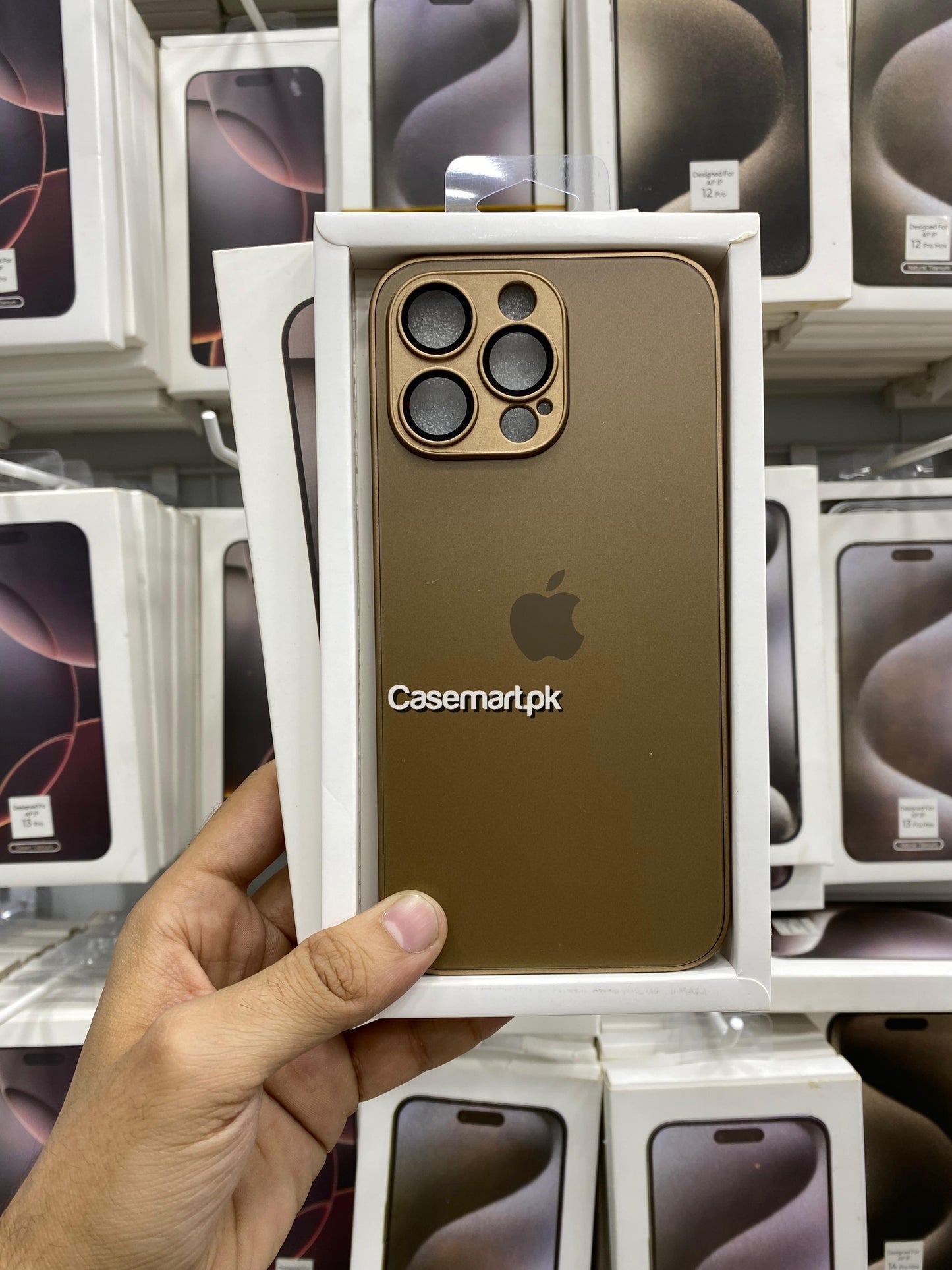 AG glass case desert titanium for apple iPhone