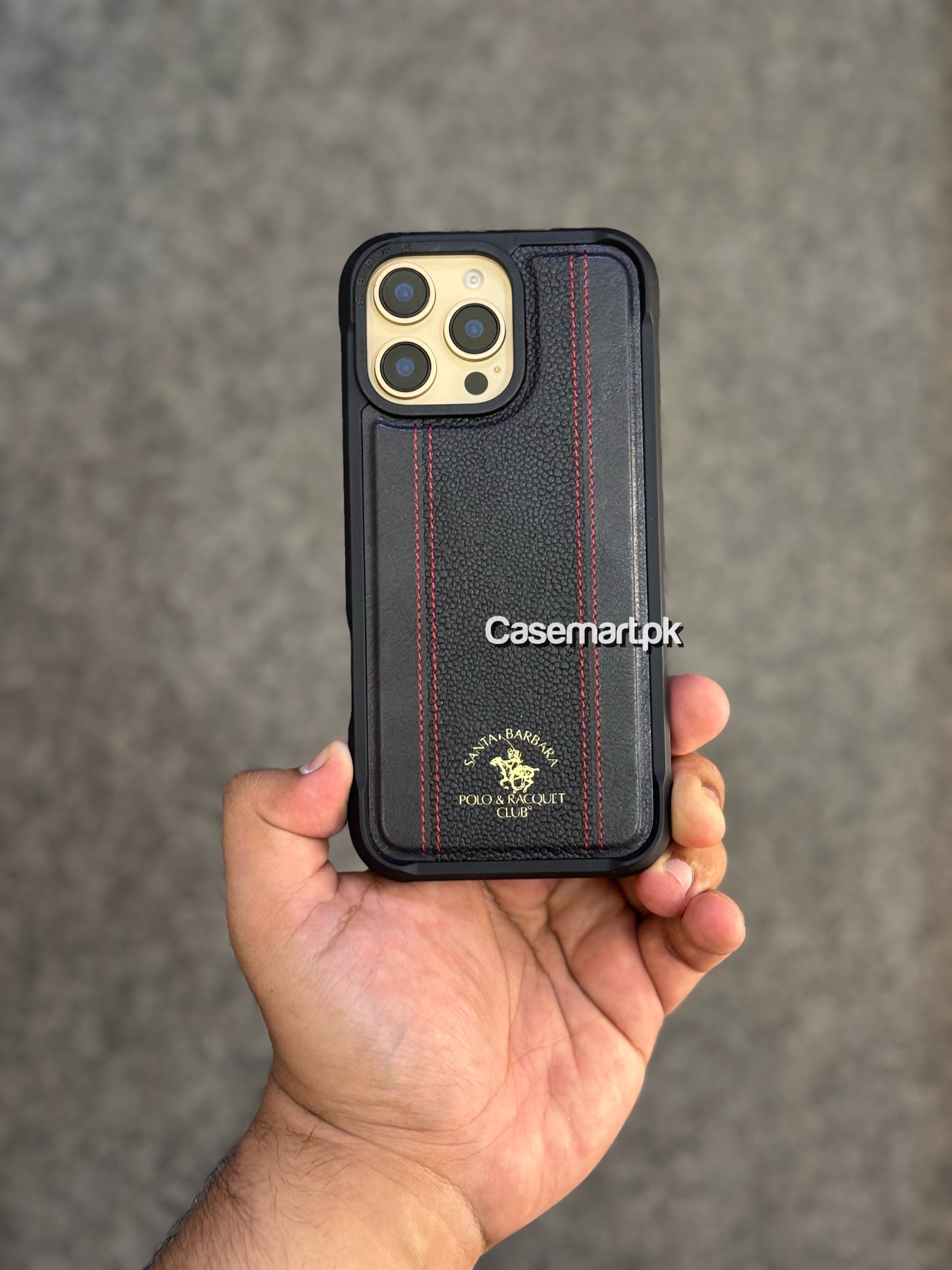 Polo Barton series MagSafe case in genuine leather for Apple iPhone 16 pro max