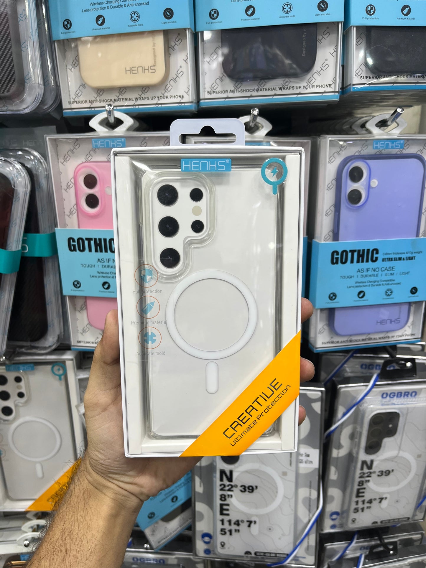 Henks clear MagSafe case for Samsung s25 ultra