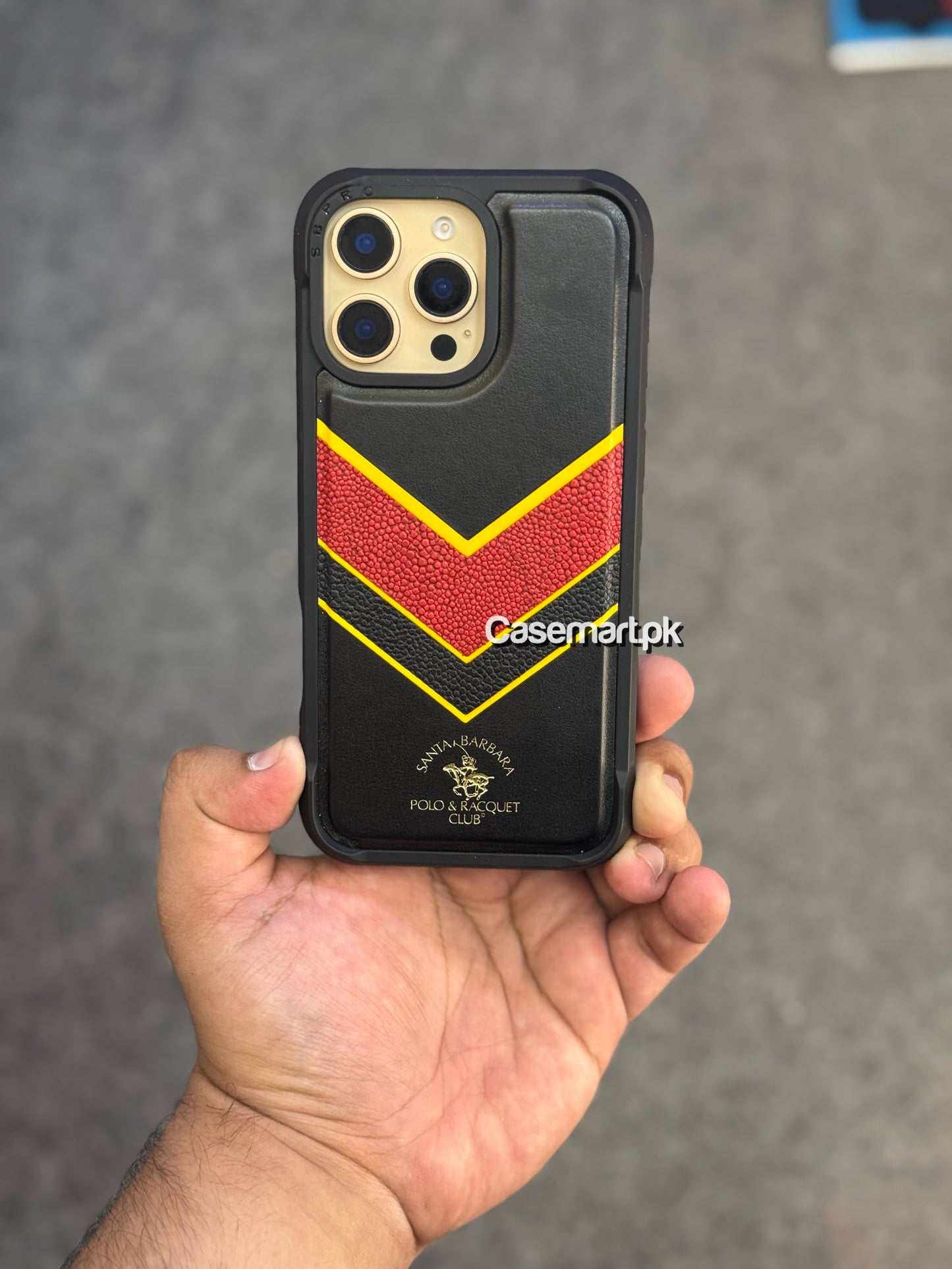 Polo Barton series case in genuine leather for Apple iPhone 16 pro max