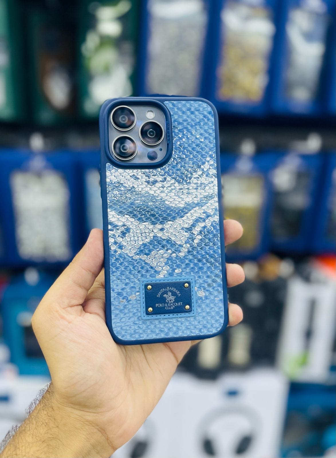 Polo sagar case blue iPhone 15 pro max