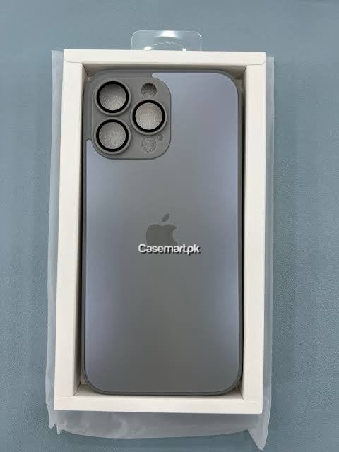 AG glass case natural titanium for apple iPhone