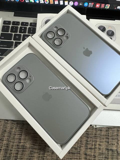 AG glass case natural titanium for apple iPhone