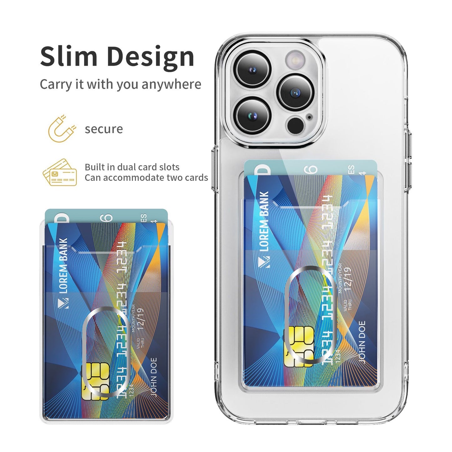 Acrylic MagSafe Wallet Clear