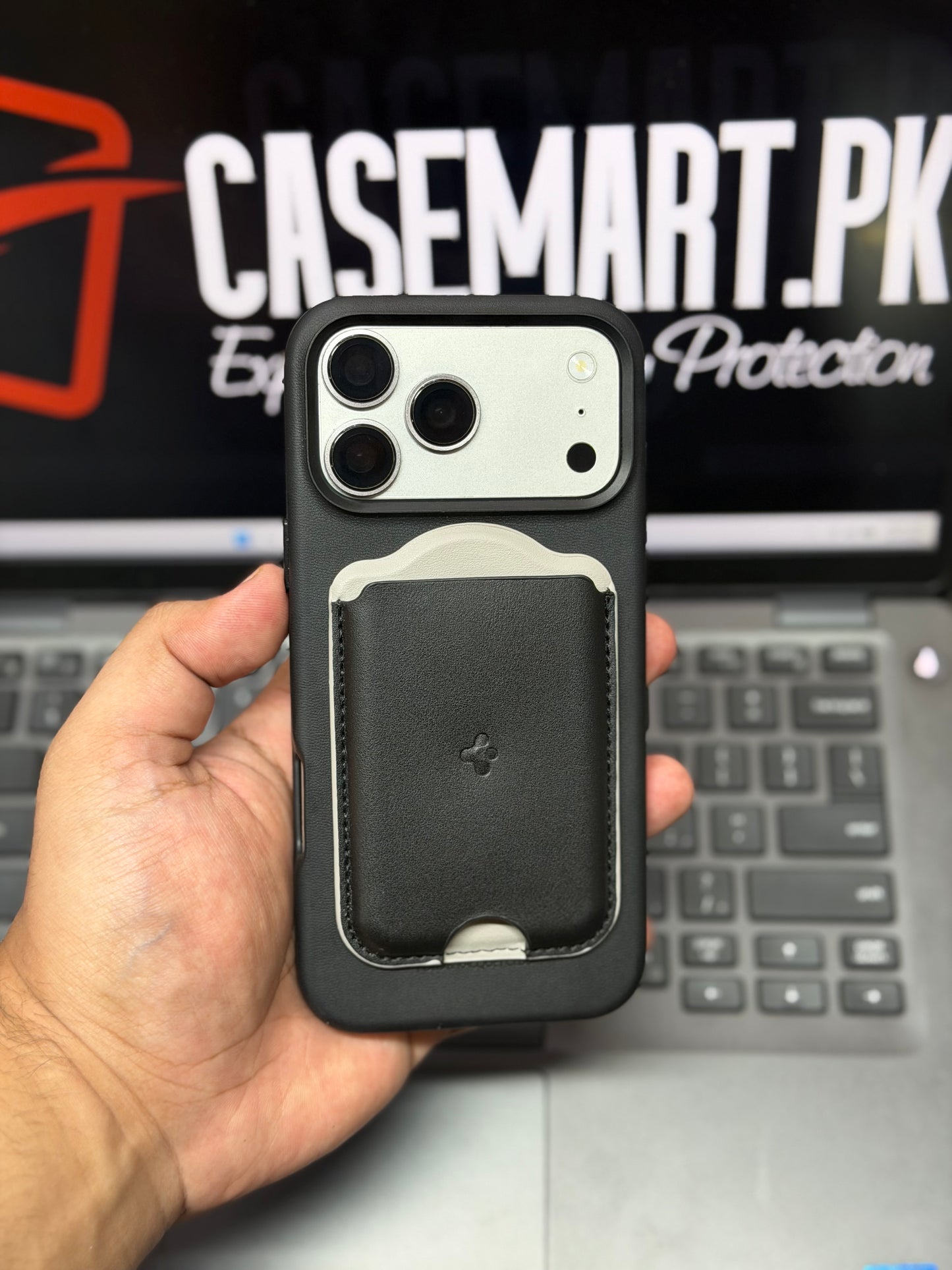 Spigen Nano Pop Leather MagSafe Wallet - Mag Fit Two-Tone Style Card Holder