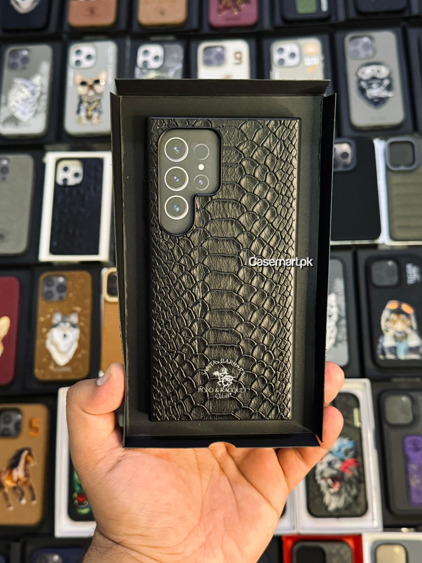 Original polo knight case s24 ultra black