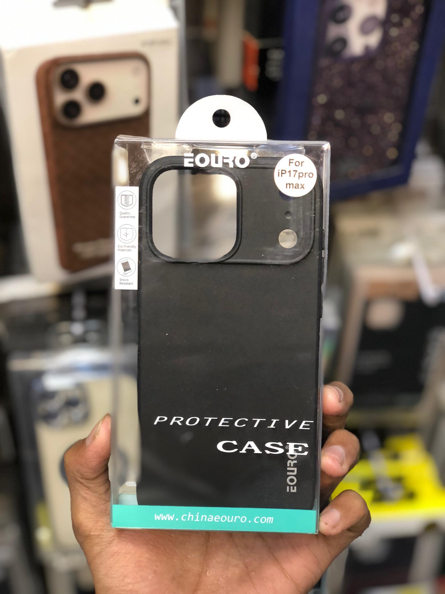 Eouro Silicone Black iPhone 17 pro max Soft