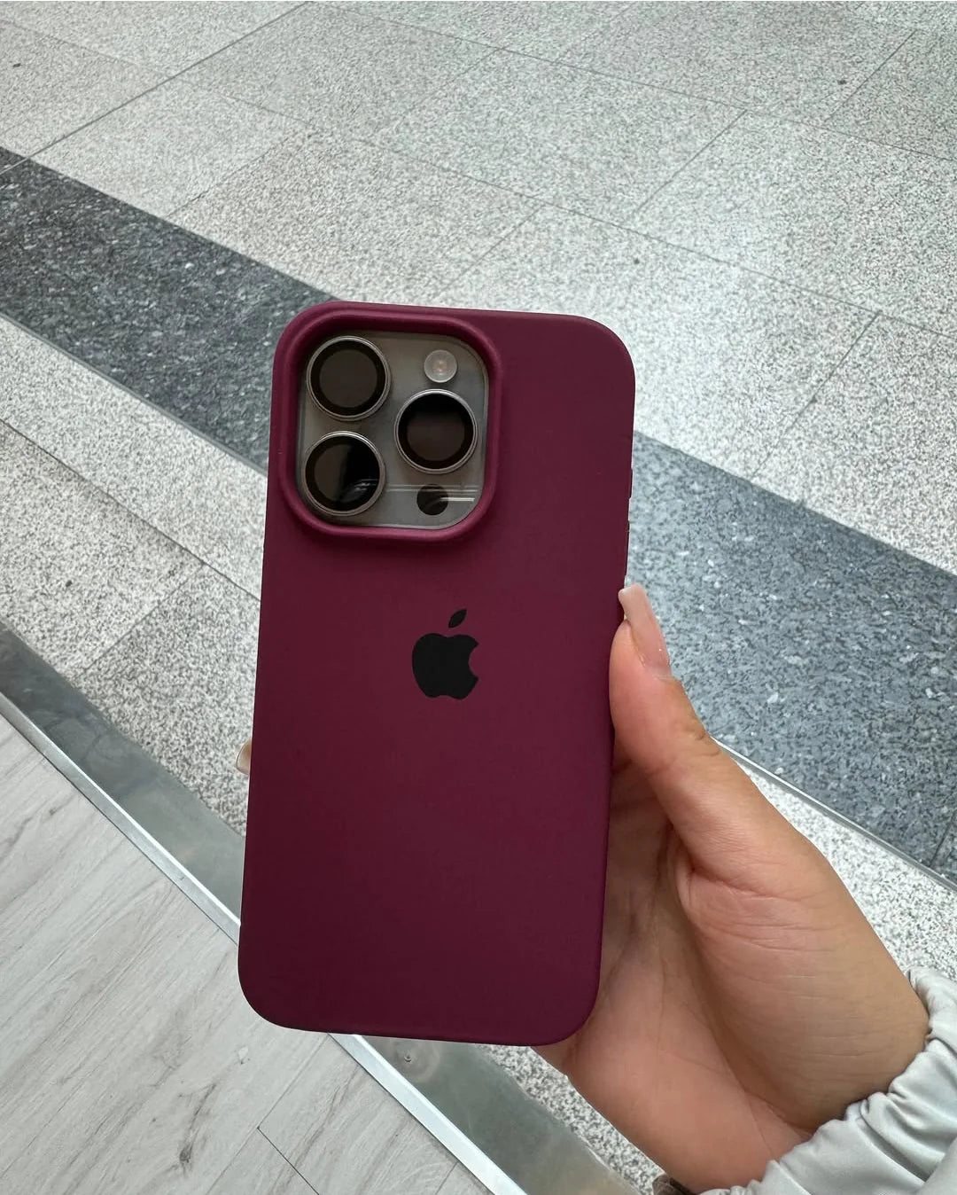 Apple Official Silicone Case Plum