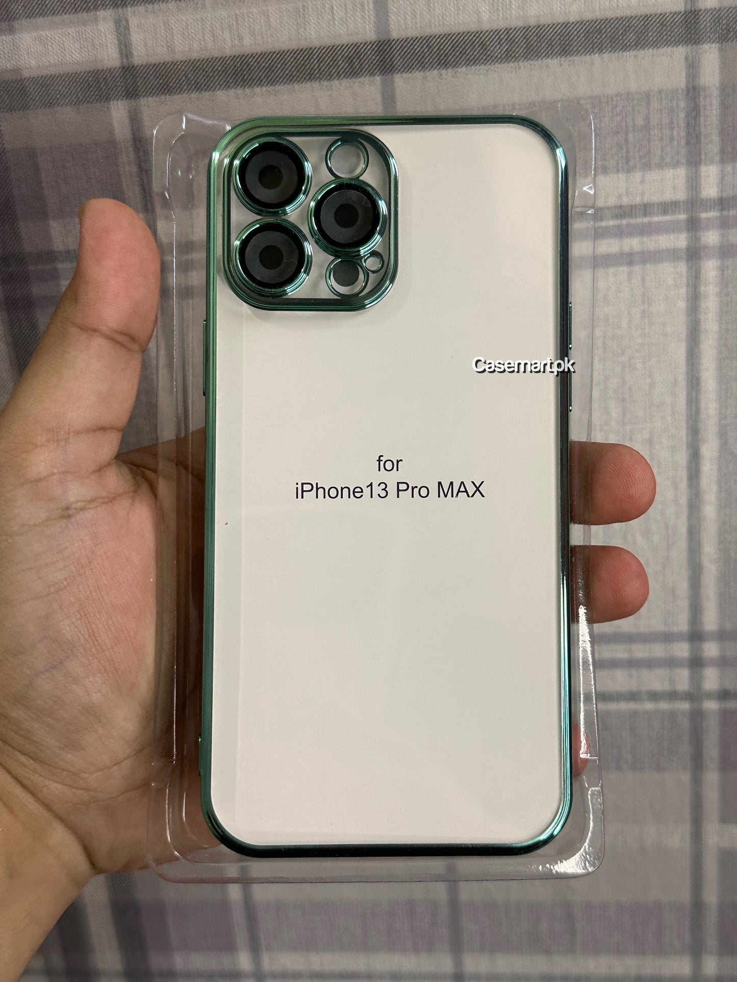 Electroplating case for iphone 13 pro max sea green