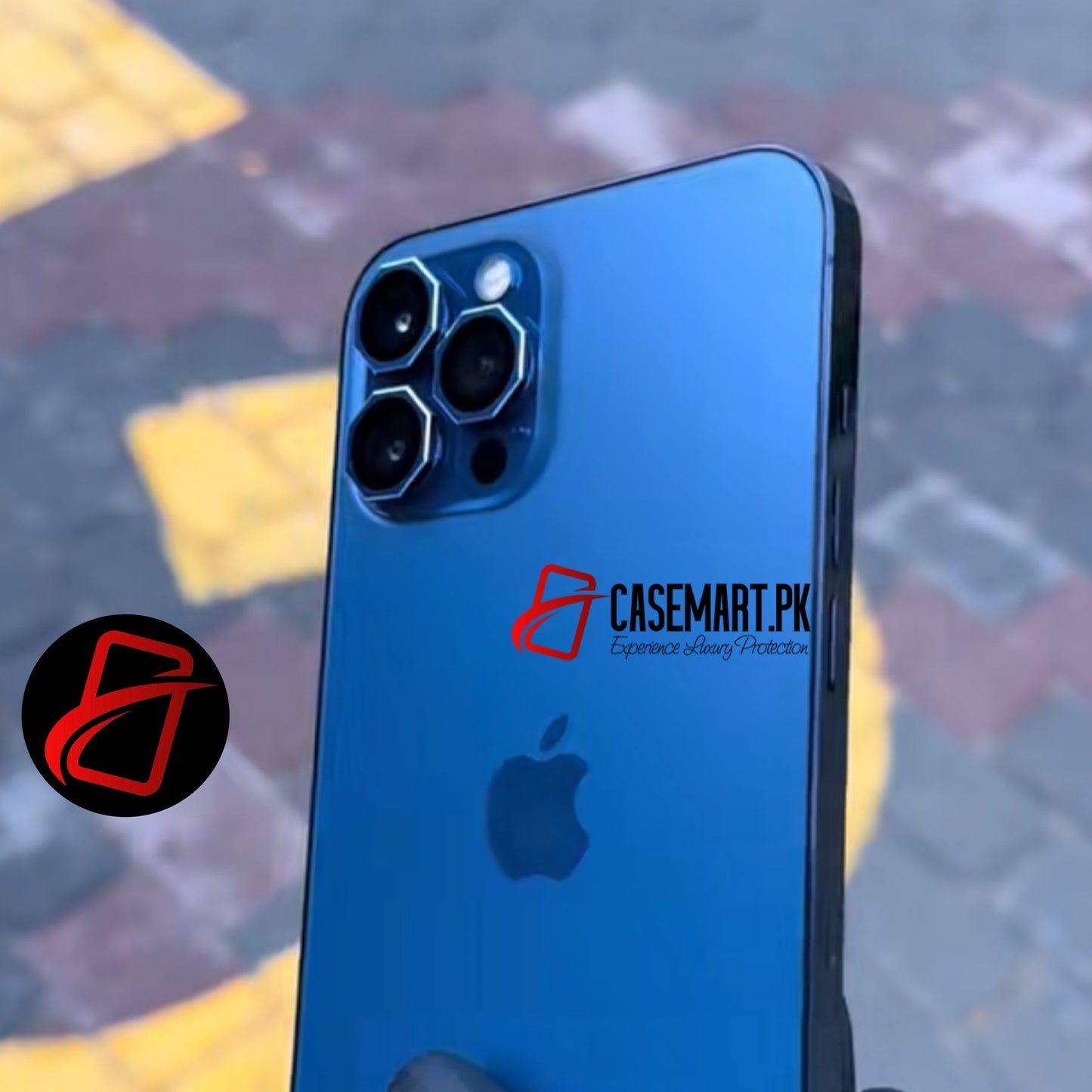 Metallic Octagonal Lens Rings for iPhone