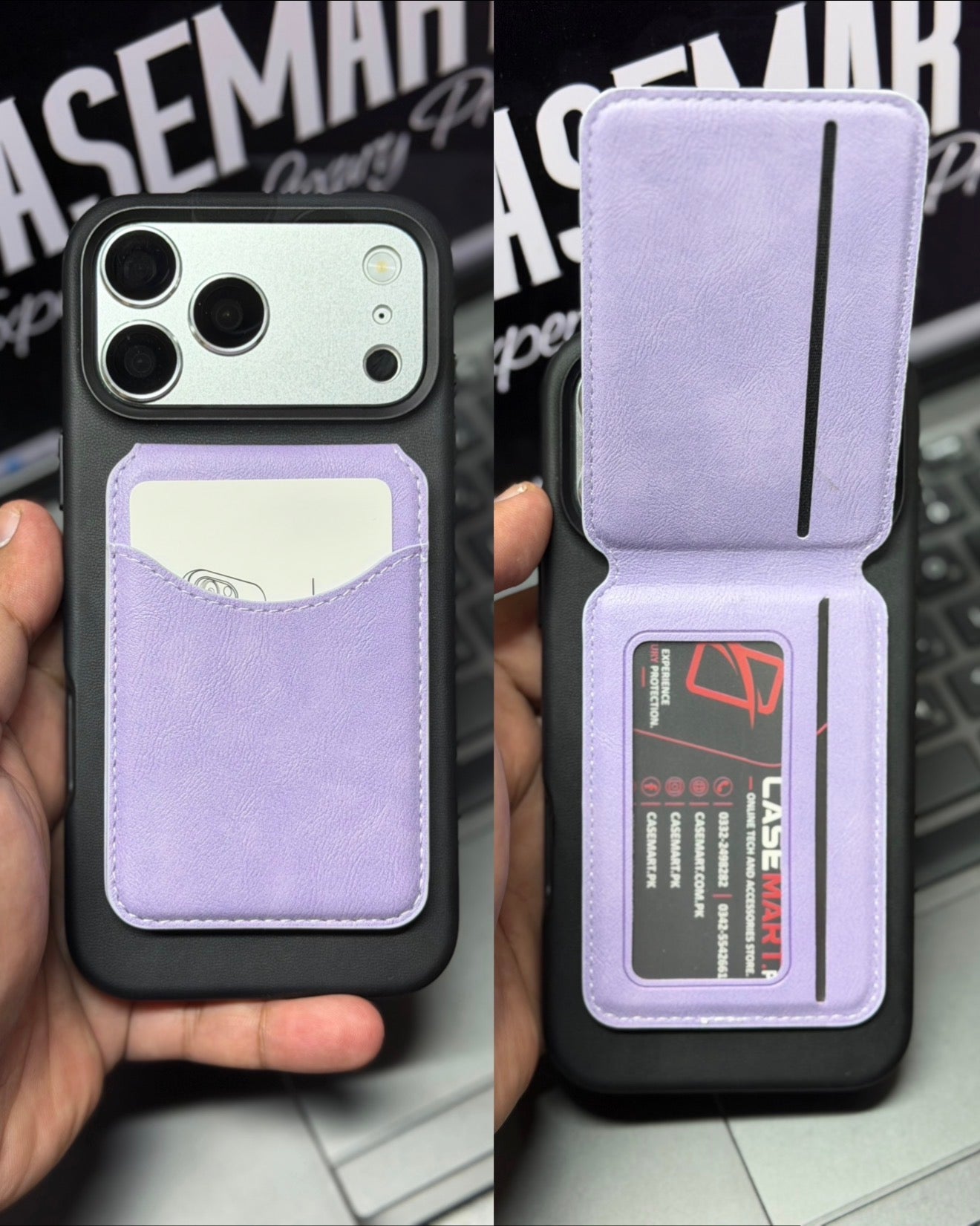 Flip Leather MagSafe Wallet with Stand