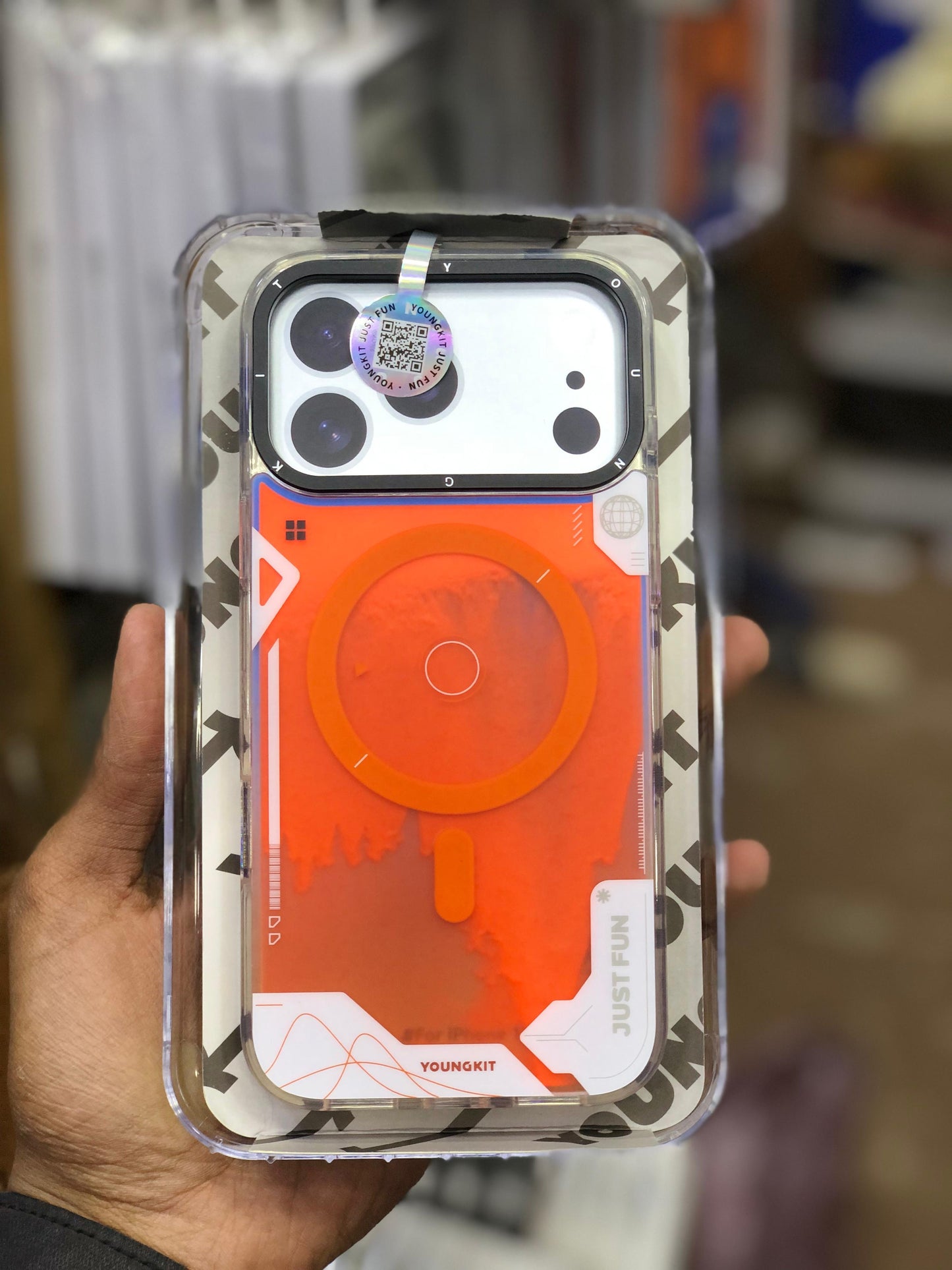 Youngkit Liquid Sand Series Cosmic Orange Case 17 Pro And Max