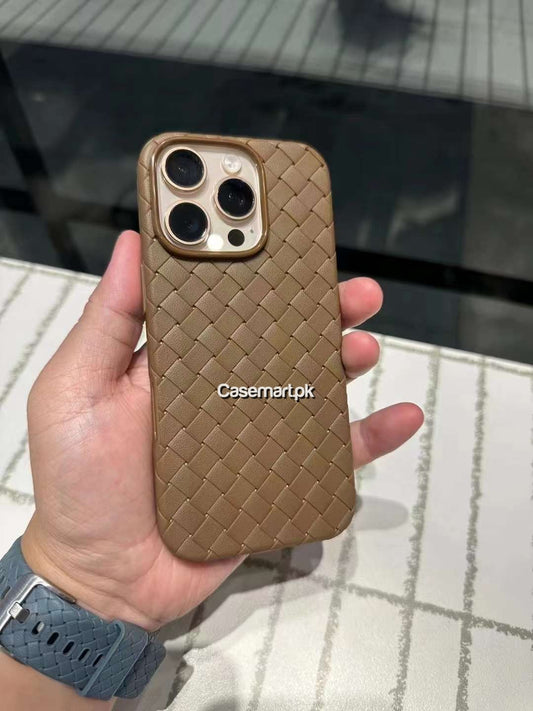 Woven case in desert titanium for apple iPhone