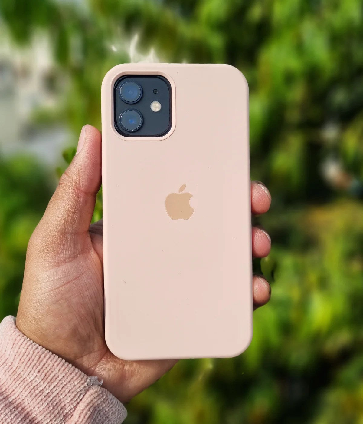 Apple Official Silicone Case Sand Pink