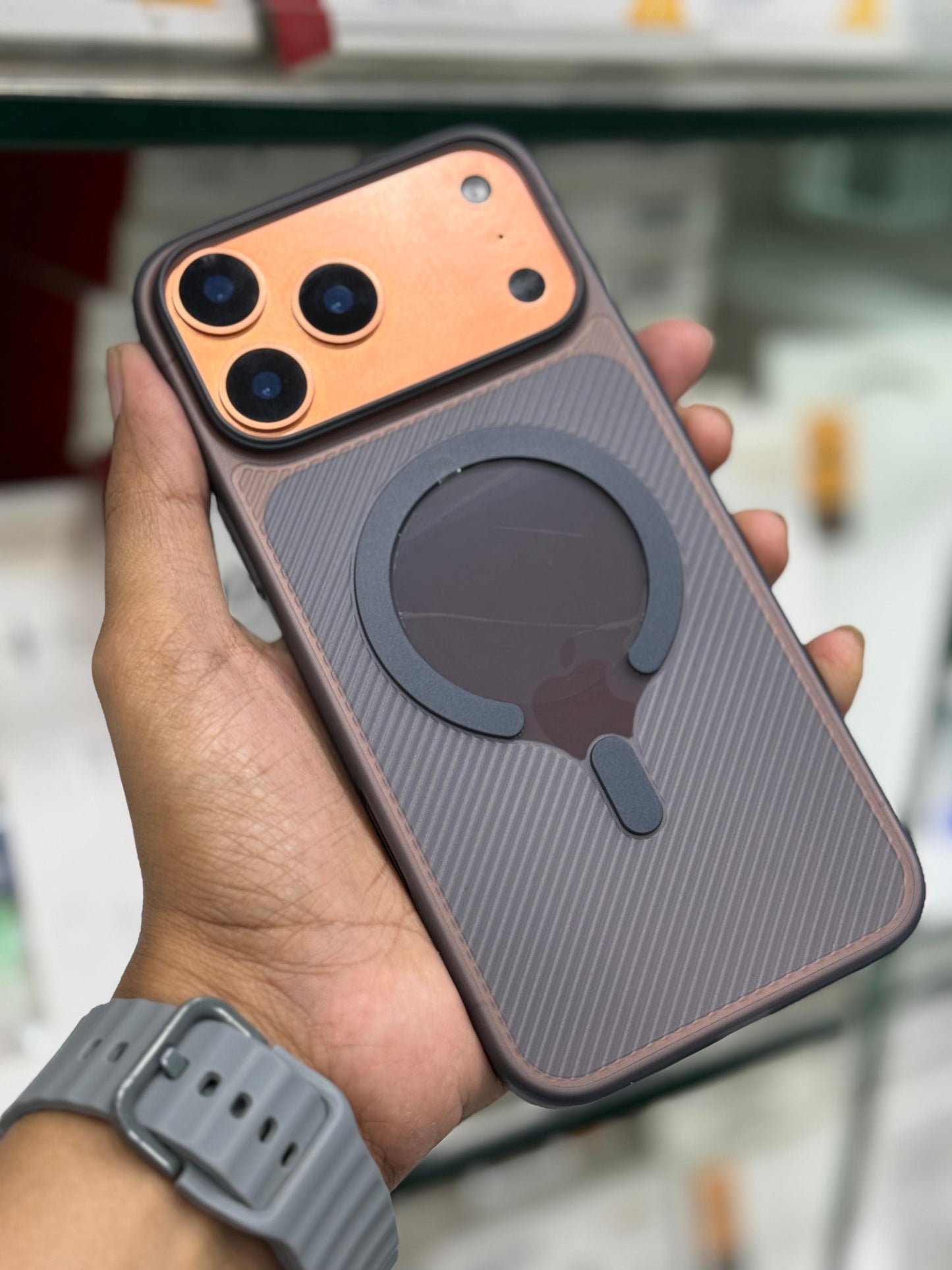 Deep Blue Carbon MagSafe Paper Soft Ultra Thin Case