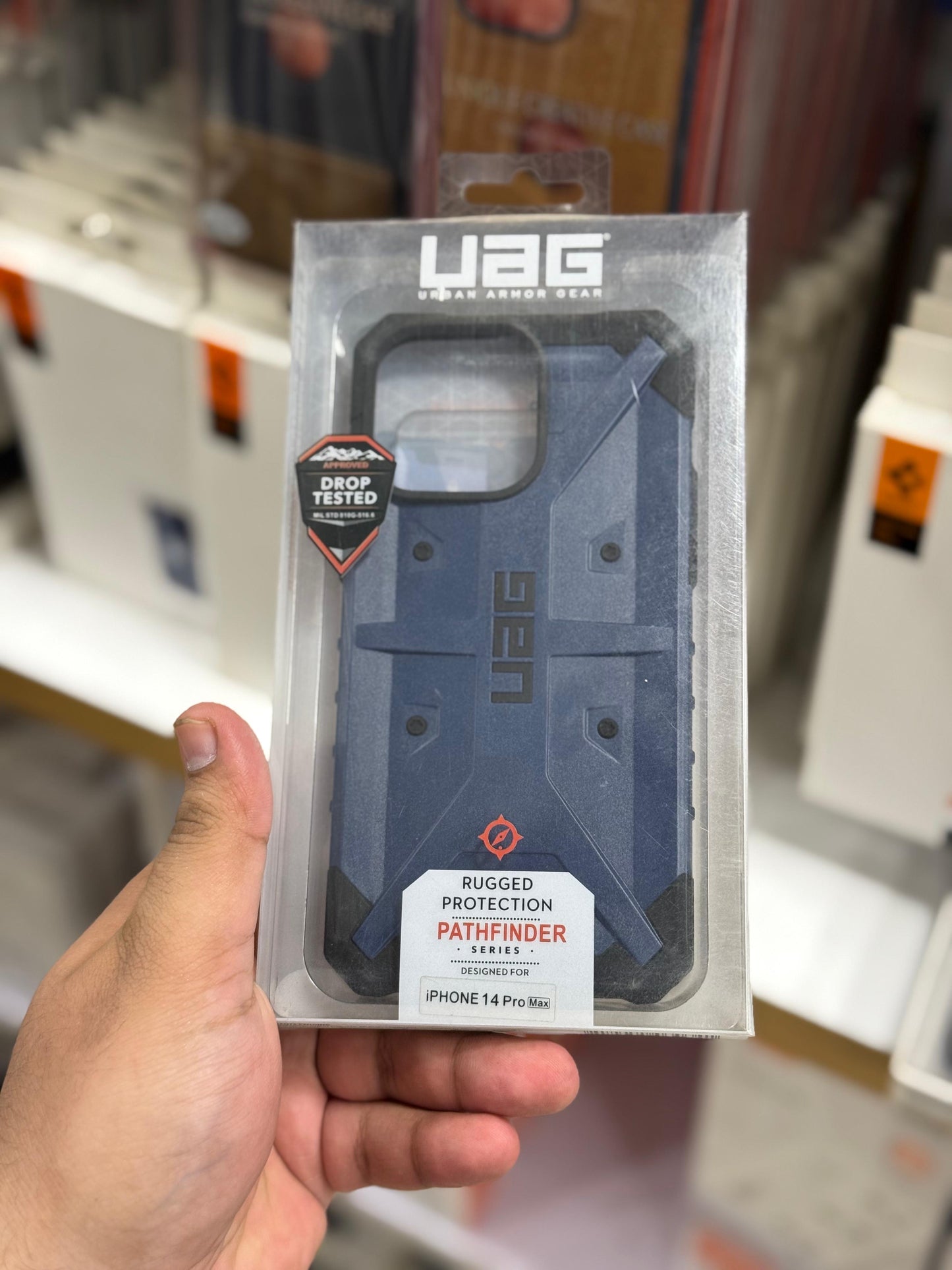 UAG Blue Titanium pathfinder series case iPhone 14/15 pro max