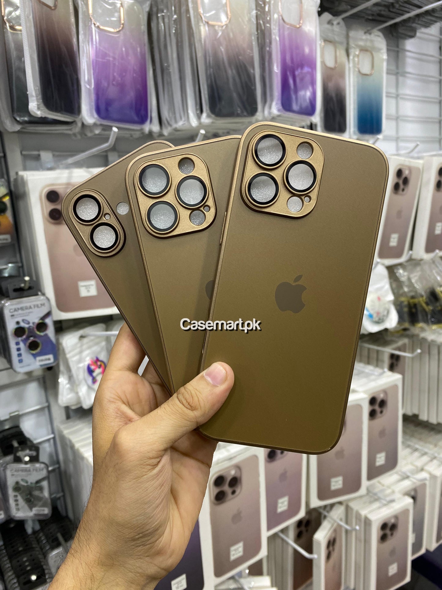 AG glass case desert titanium for apple iPhone