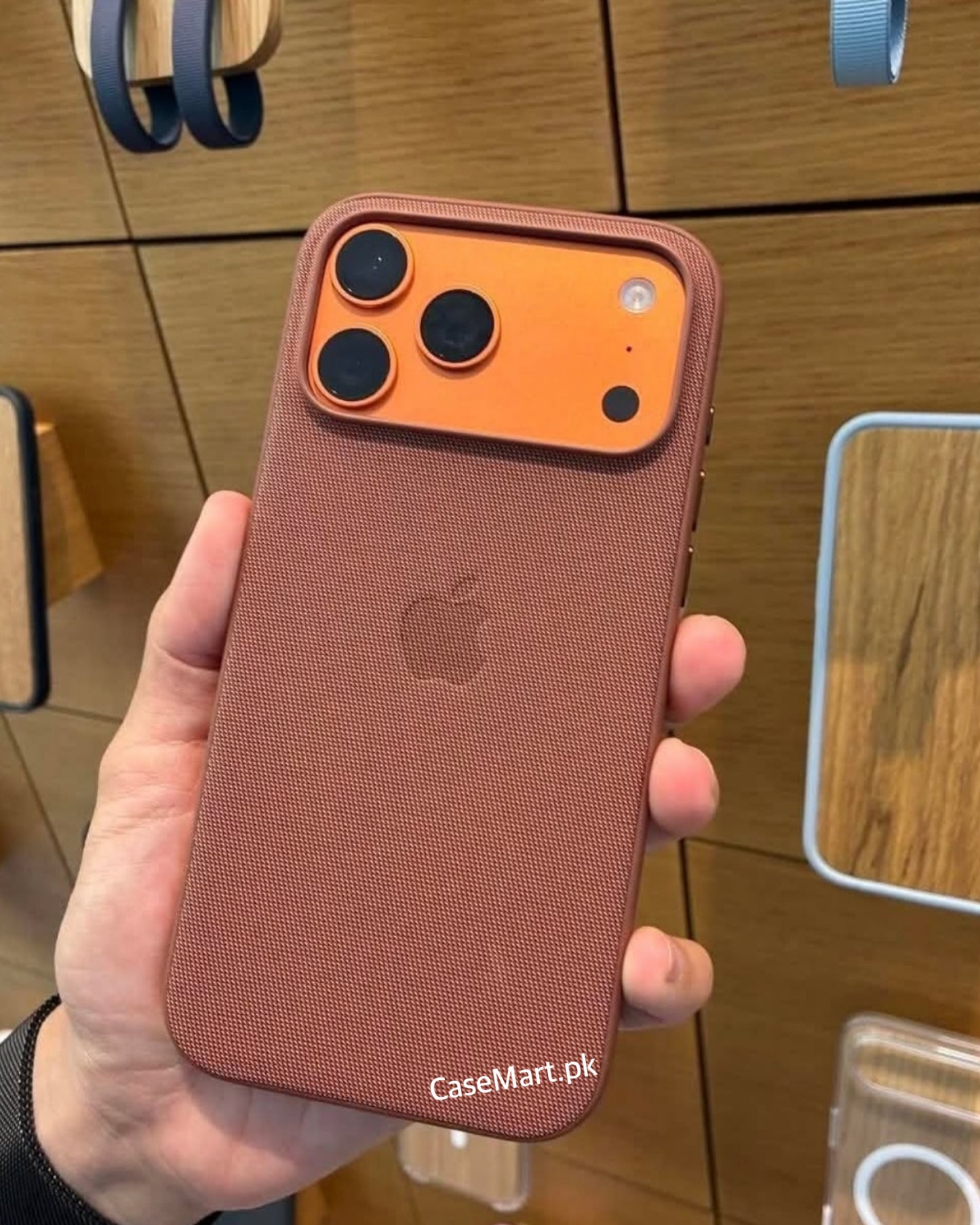 Apple Official TechWoven Case Sienna With Pop-Up