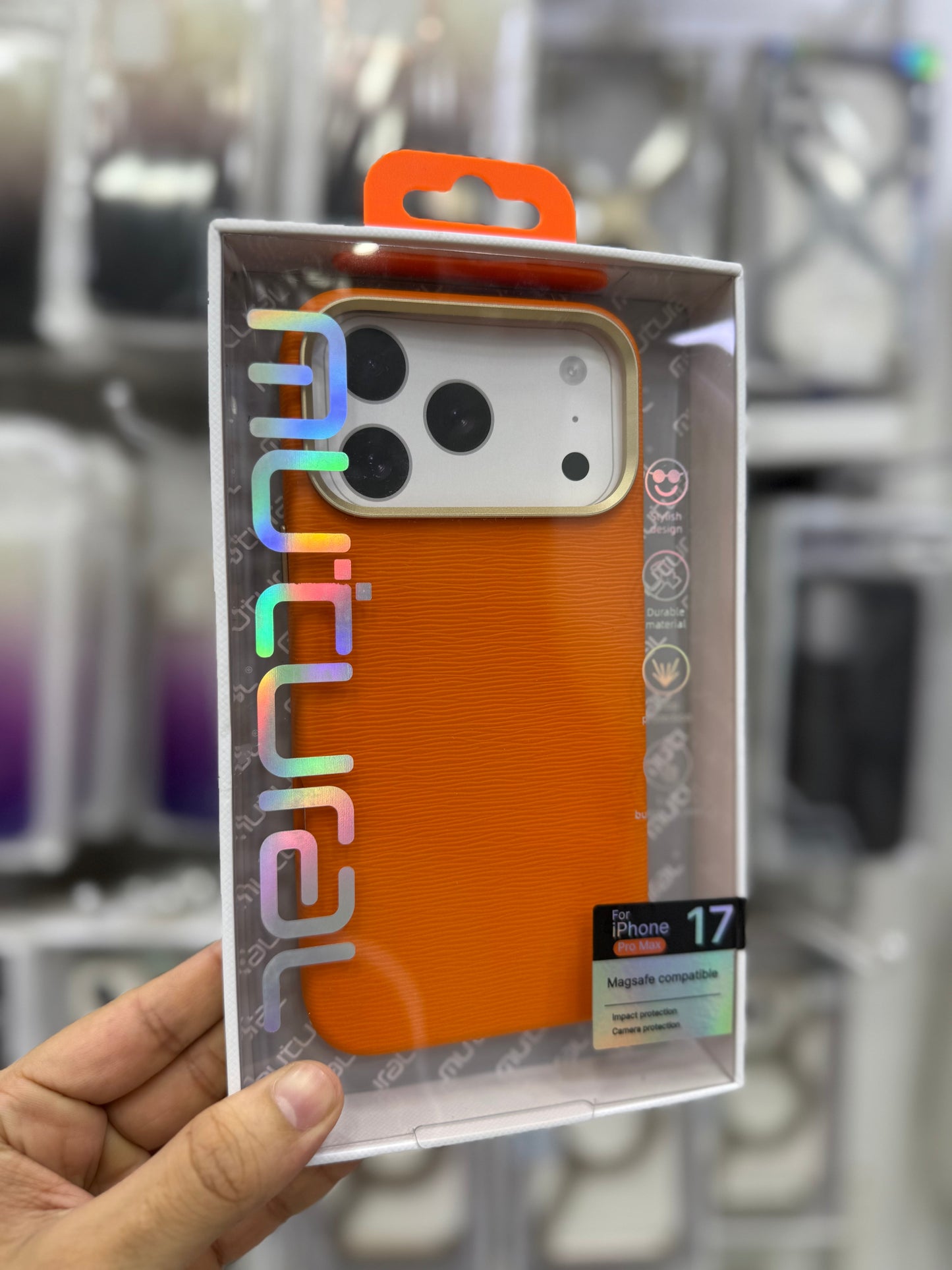 Mutural Leather MagSafe Case - 17 Pro Max