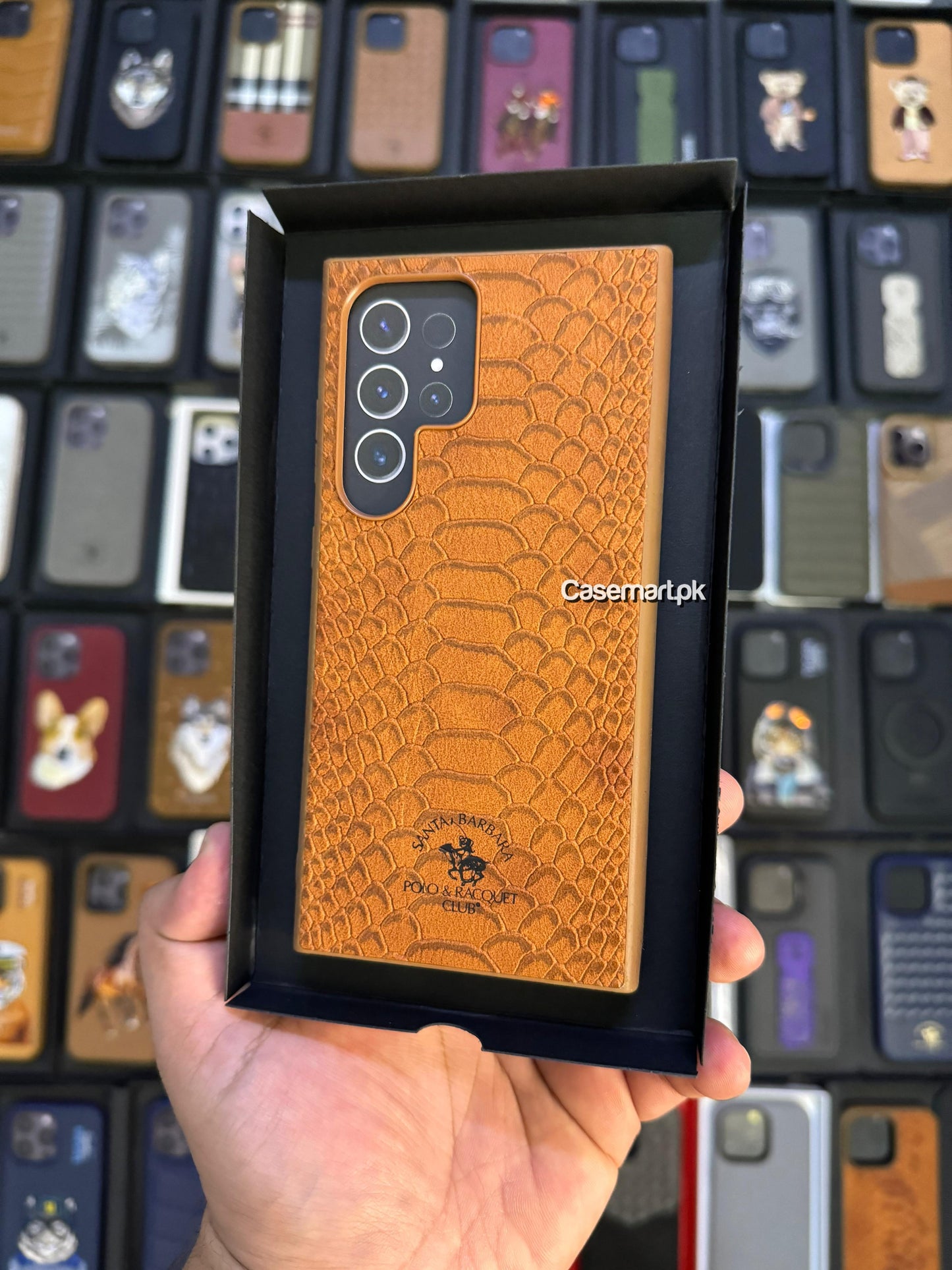 Polo Knight Case Genuine Leather 15 Pro Max Brown