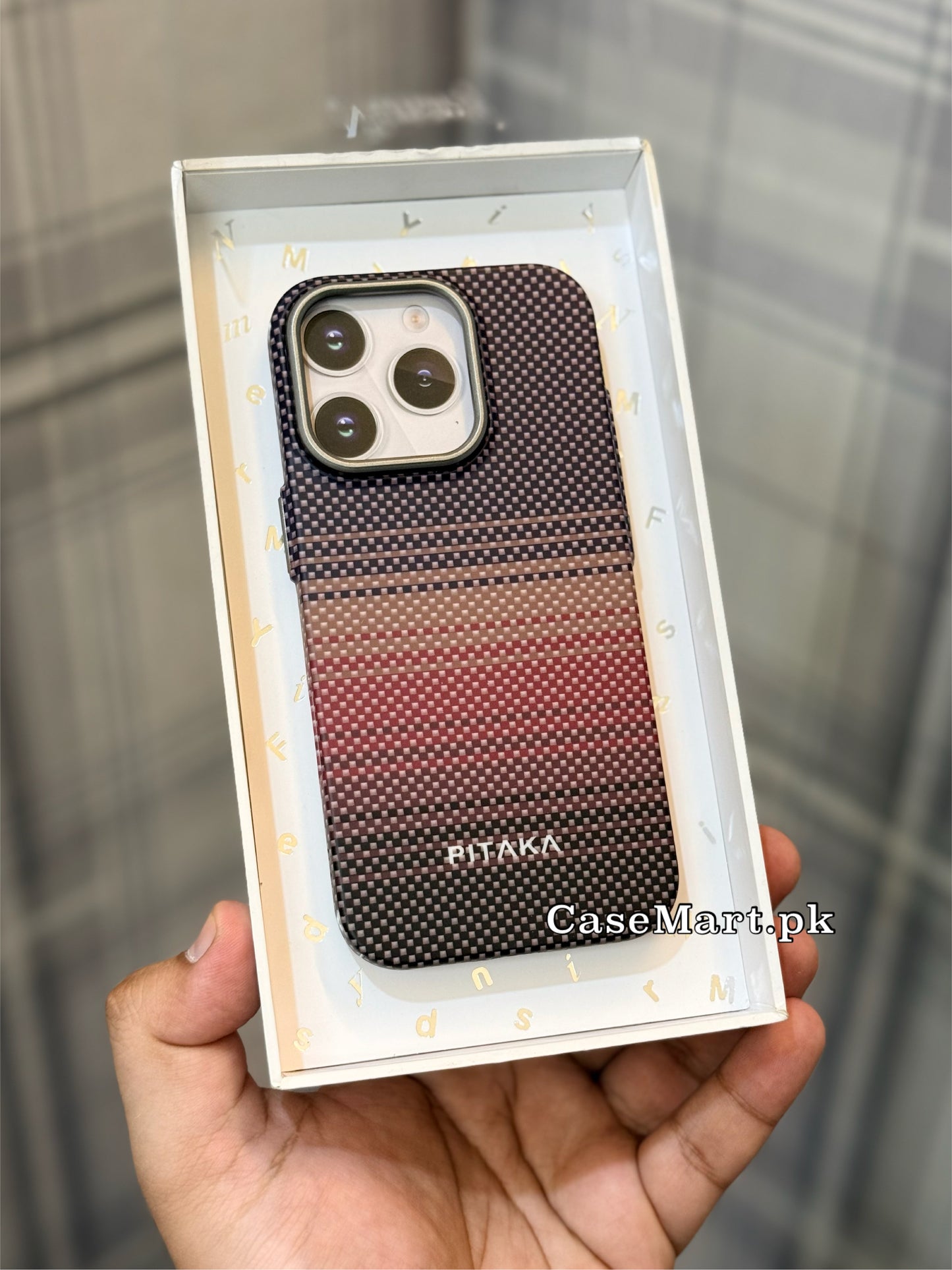 PITAKA SUNSET CARBON FIBRE KEVLAR CASE