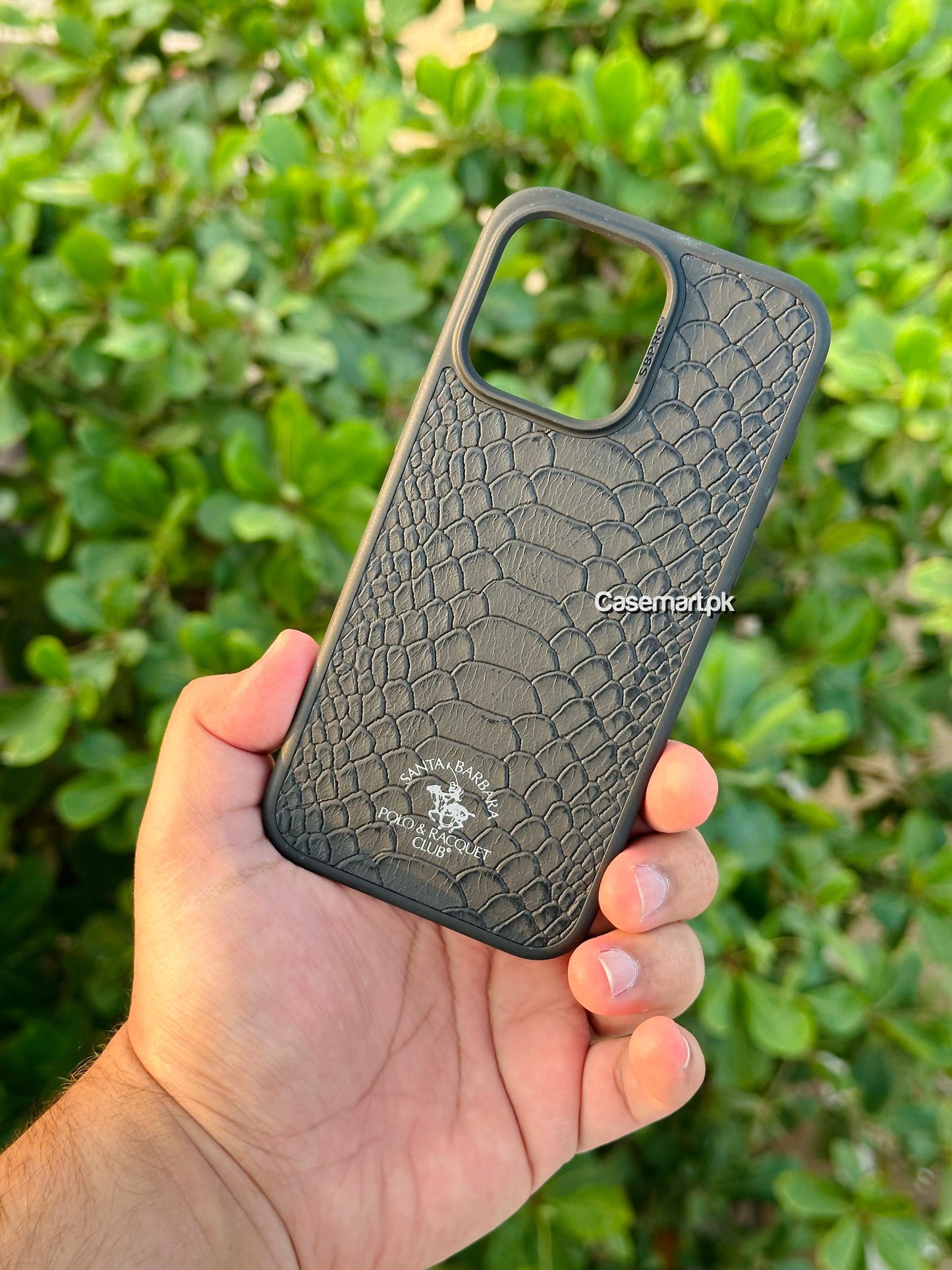 Original polo case knight series in genuine leather black iphone 15 pro max