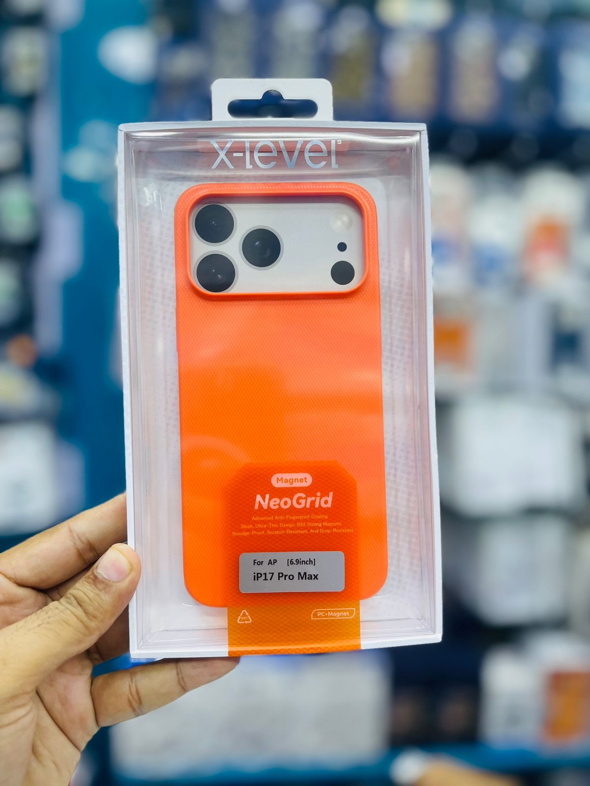 X-Level Neo Grid Cosmic Orange 17 Pro Max