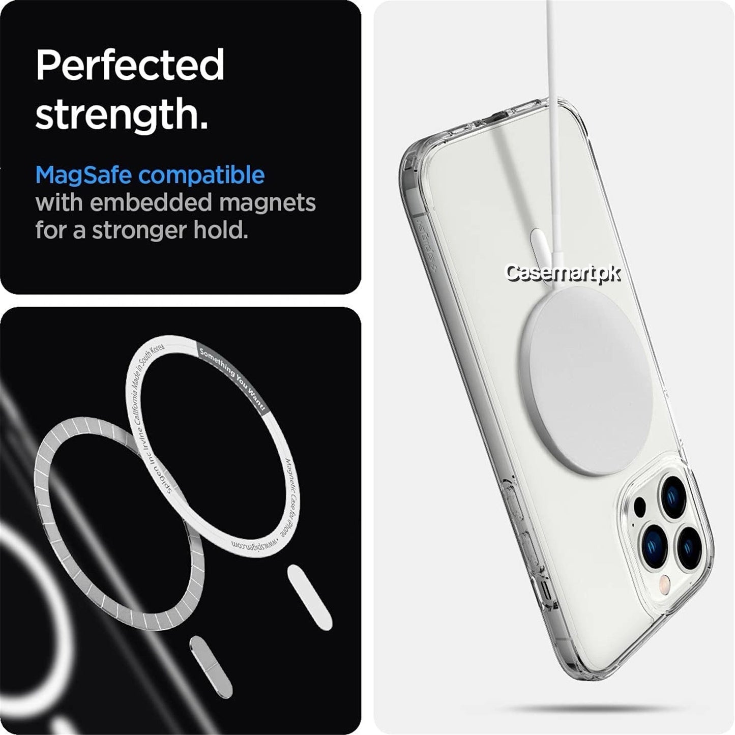 spigen clear magsafe case acrylic+tpu