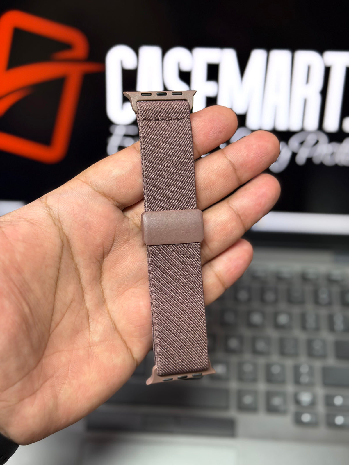 Magnetic Stretchy Nylon Loop Band - Elastic Strap for Apple Watch 42 to 49 MM