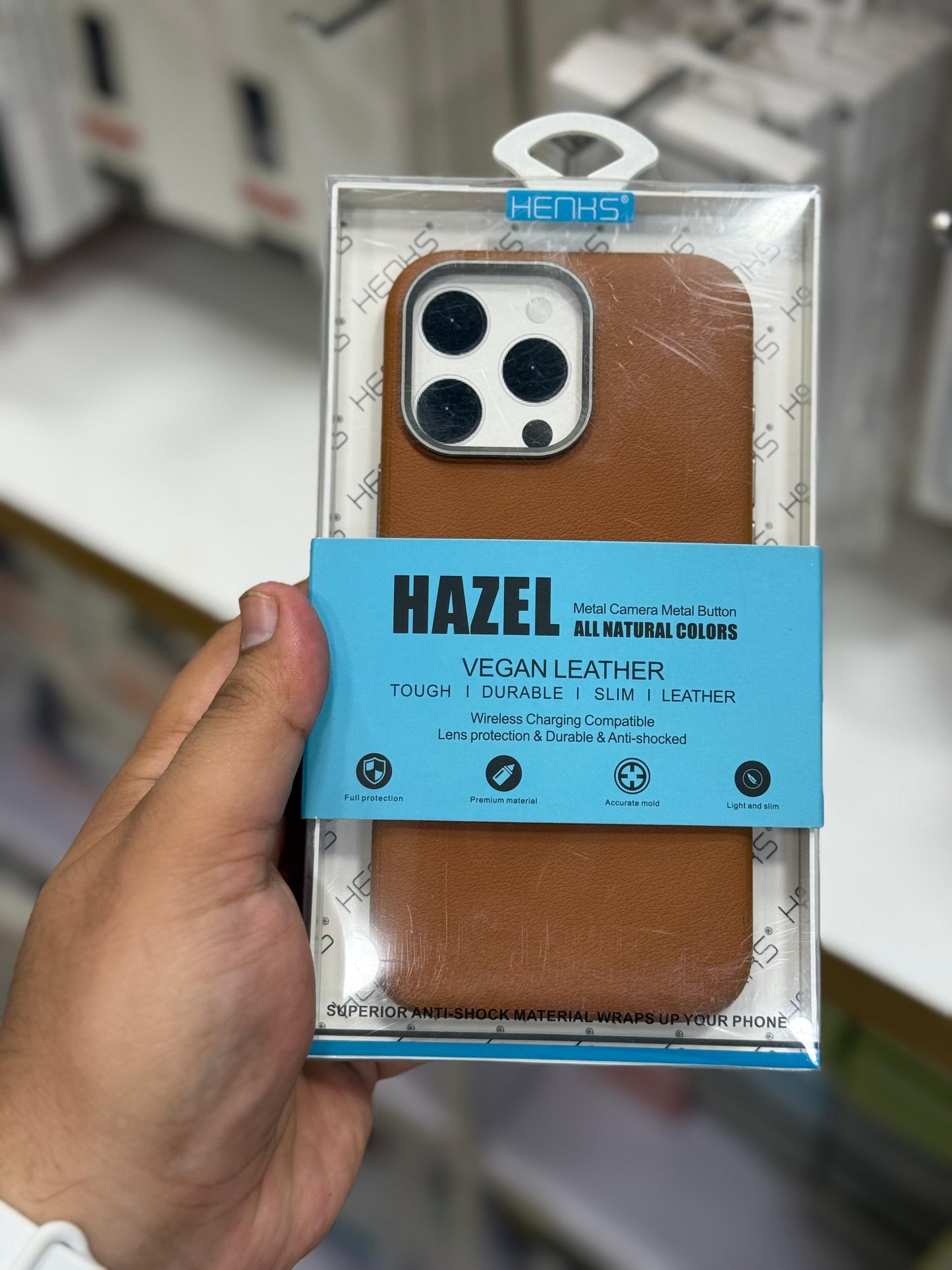 Original Henks Hazel series Vegan leather case 16 pro max
