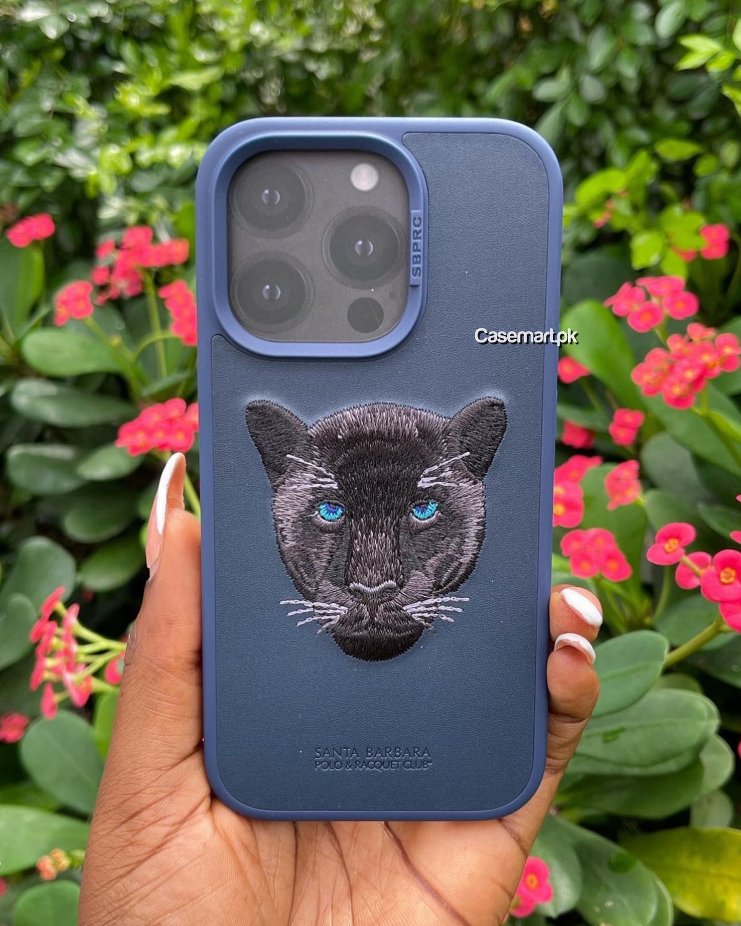 Original polo panther case 3d embroidery