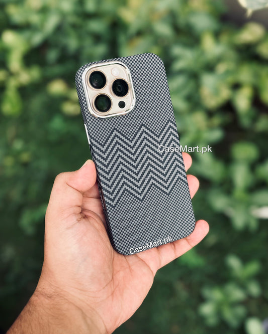 GREY WAVE CARBON FIBRE KEVLAR CASE