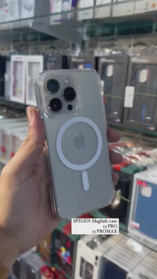 spigen clear magsafe case acrylic+tpu