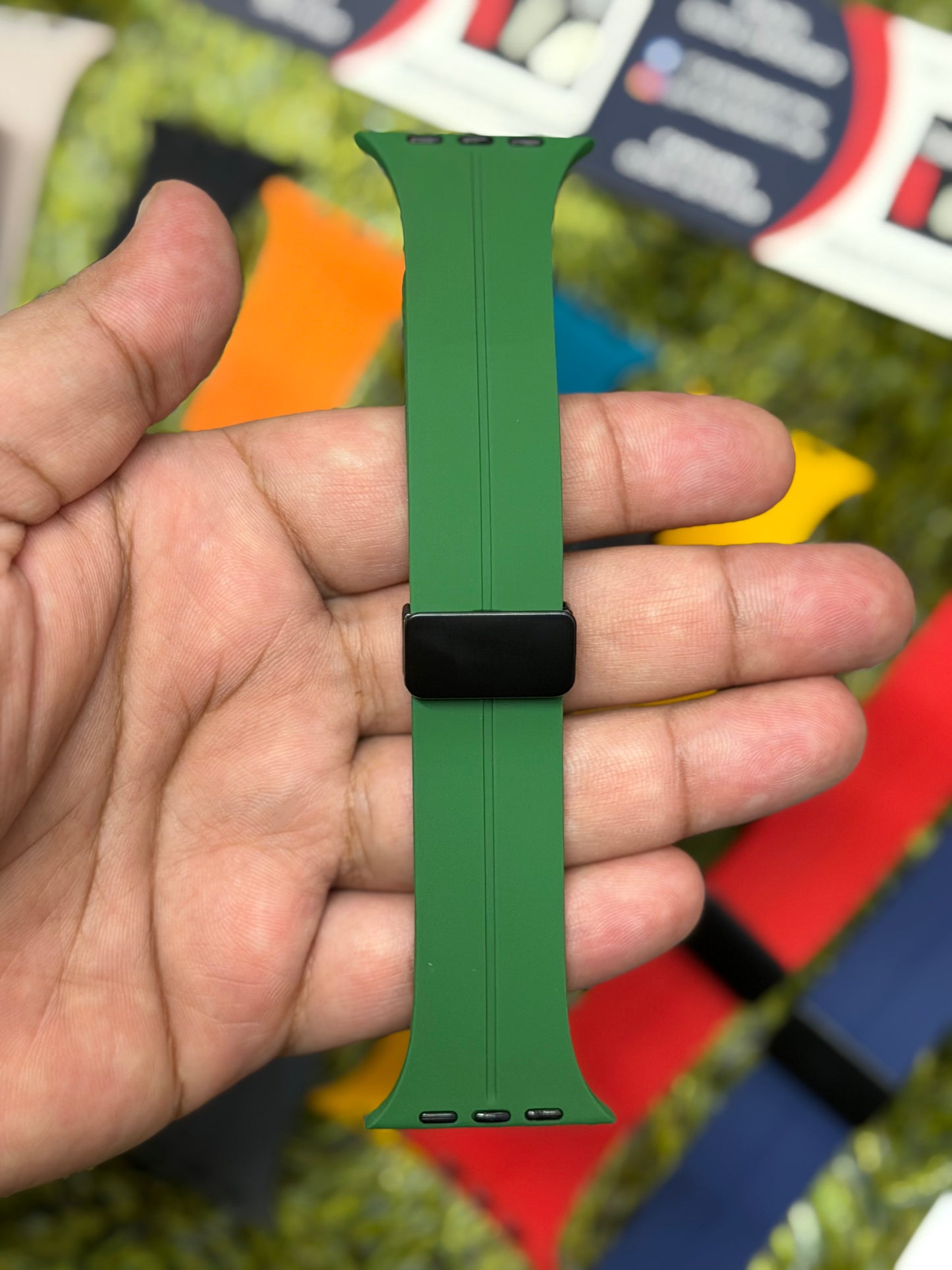 Silicone Magnet Buckle Strap for Apple Watch - 42mm to 49mm
