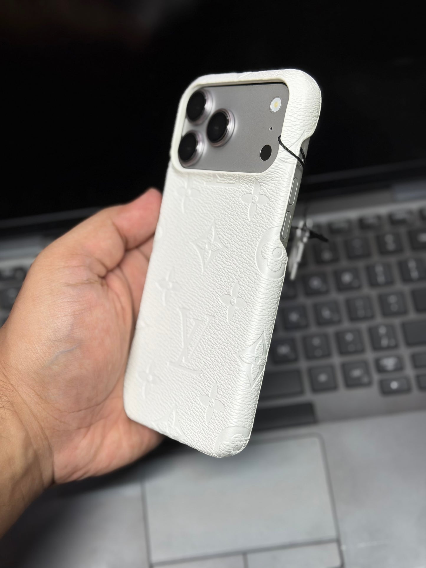 Luxury LV Branded Premium Side Cut Leather Case for iPhone