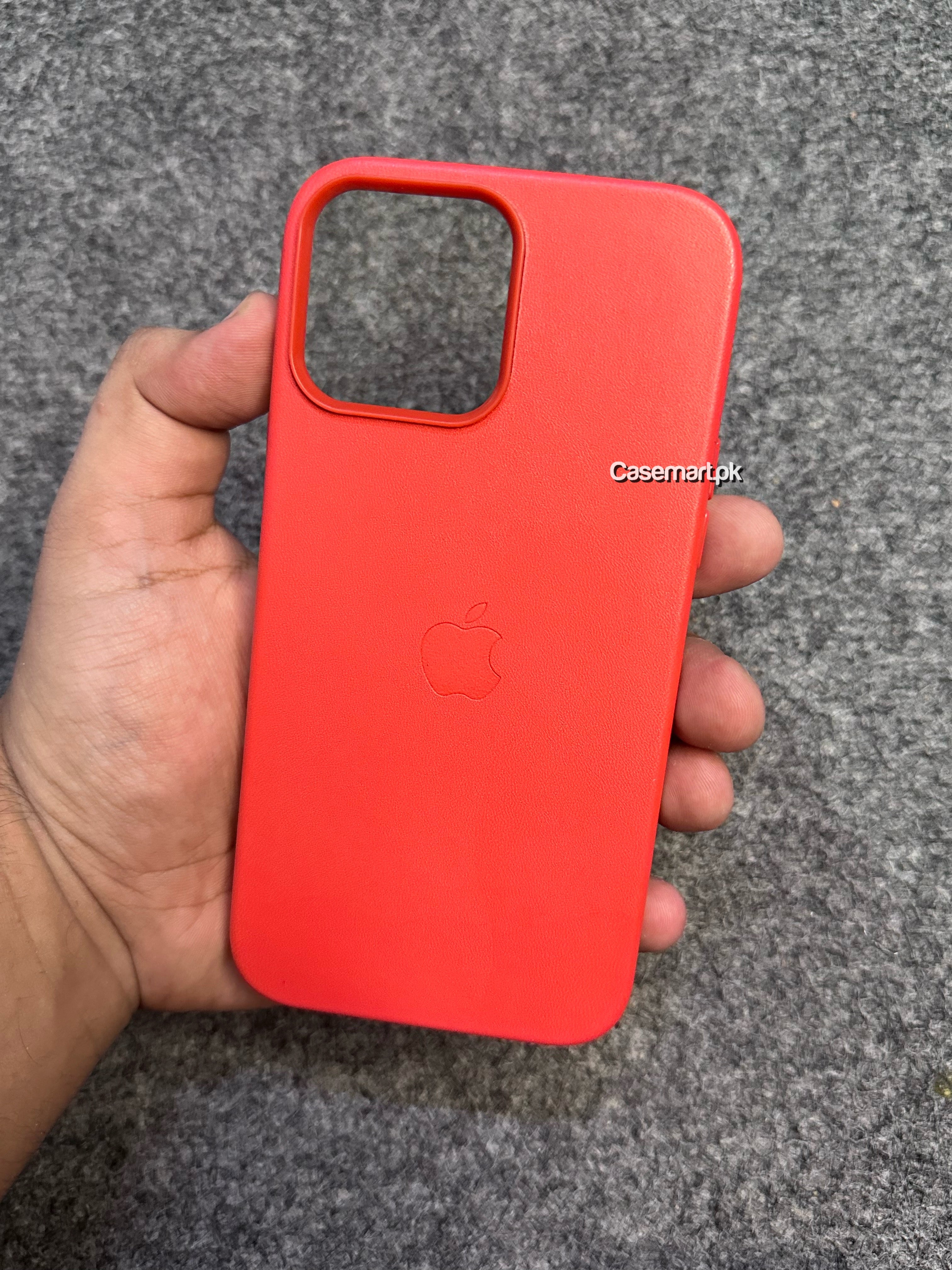 Apple leather case red for iphone 13 pro max
