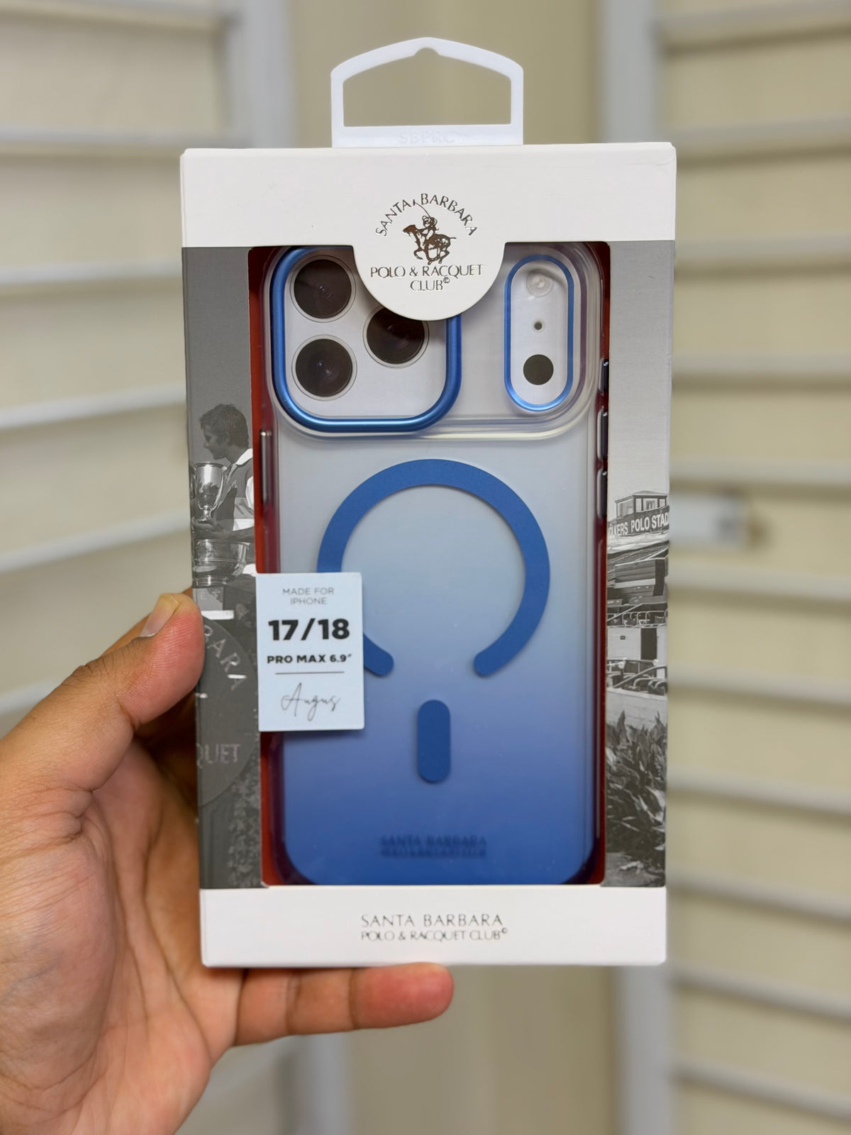 Polo Santa Barbara Augus MagSafe Case for iPhone 18 / 17 Pro Max – Slim Dual Tone Matte Finish Shockproof Back Cover (Non-Yellowing)