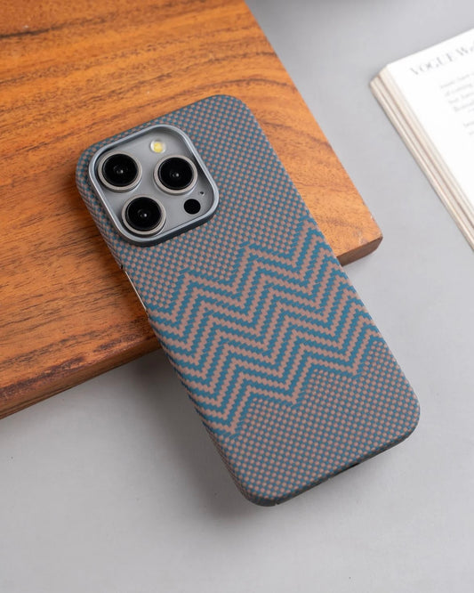 GREY WAVE CARBON FIBRE KEVLAR CASE