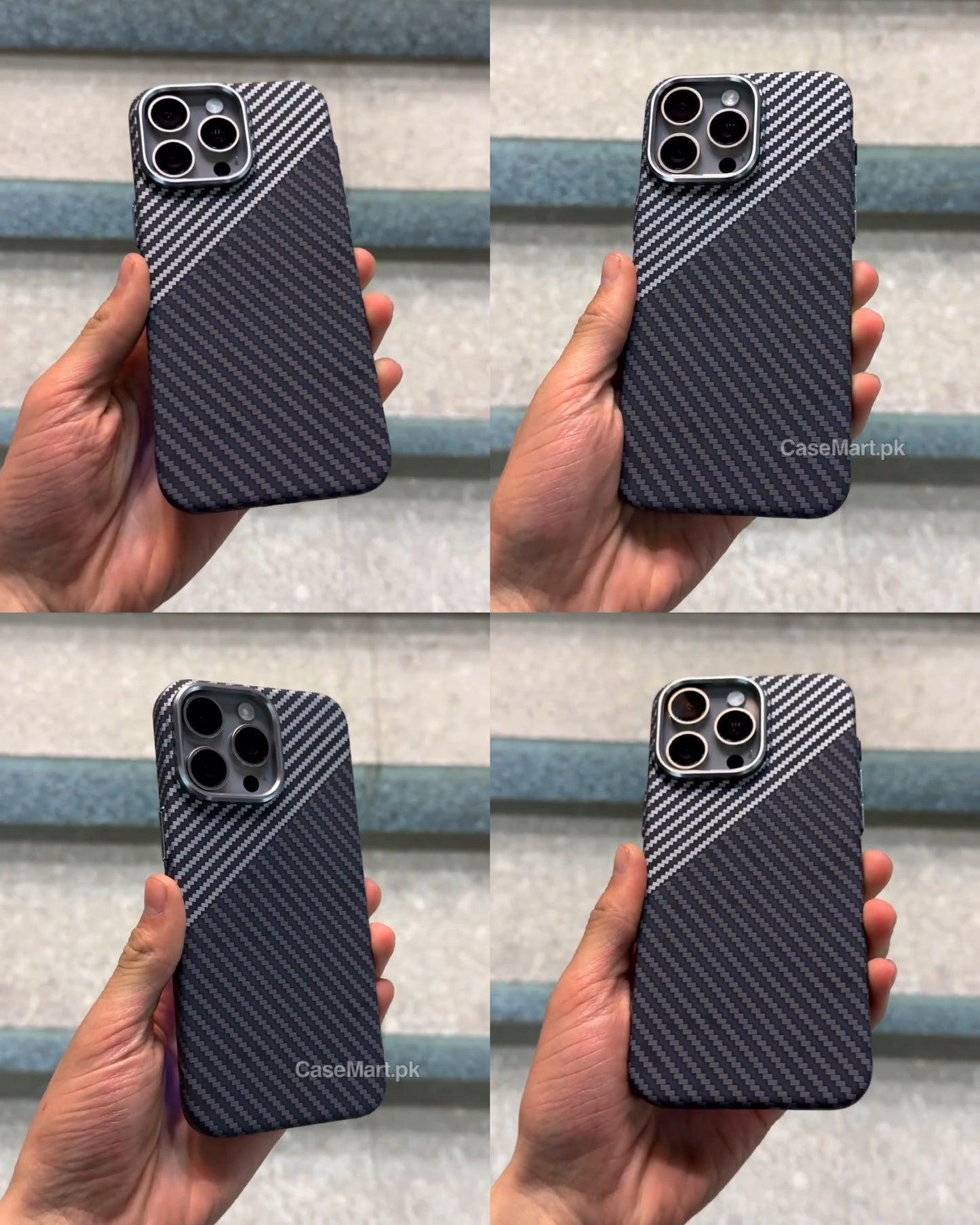 Carbon fibre MagSafe case with metal camera protection