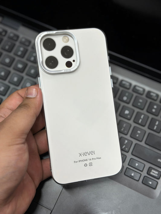 X-Level Sparkling Clear Non-Yellowing Case 16 Pro Max