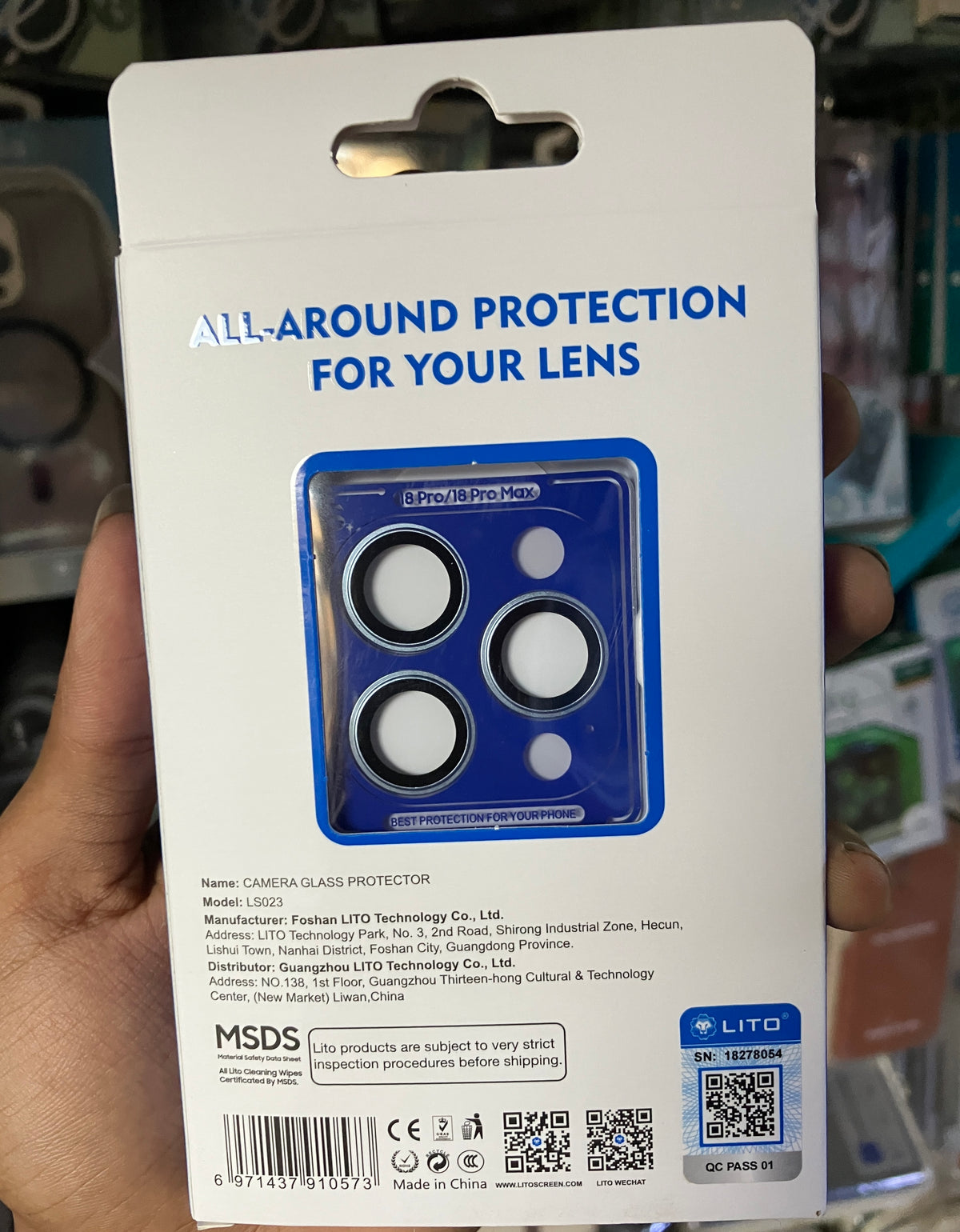 LITO S+ Mettalic HD Anti-Scratch Camera Lens Rings for 18 Pro & 18 Pro Max